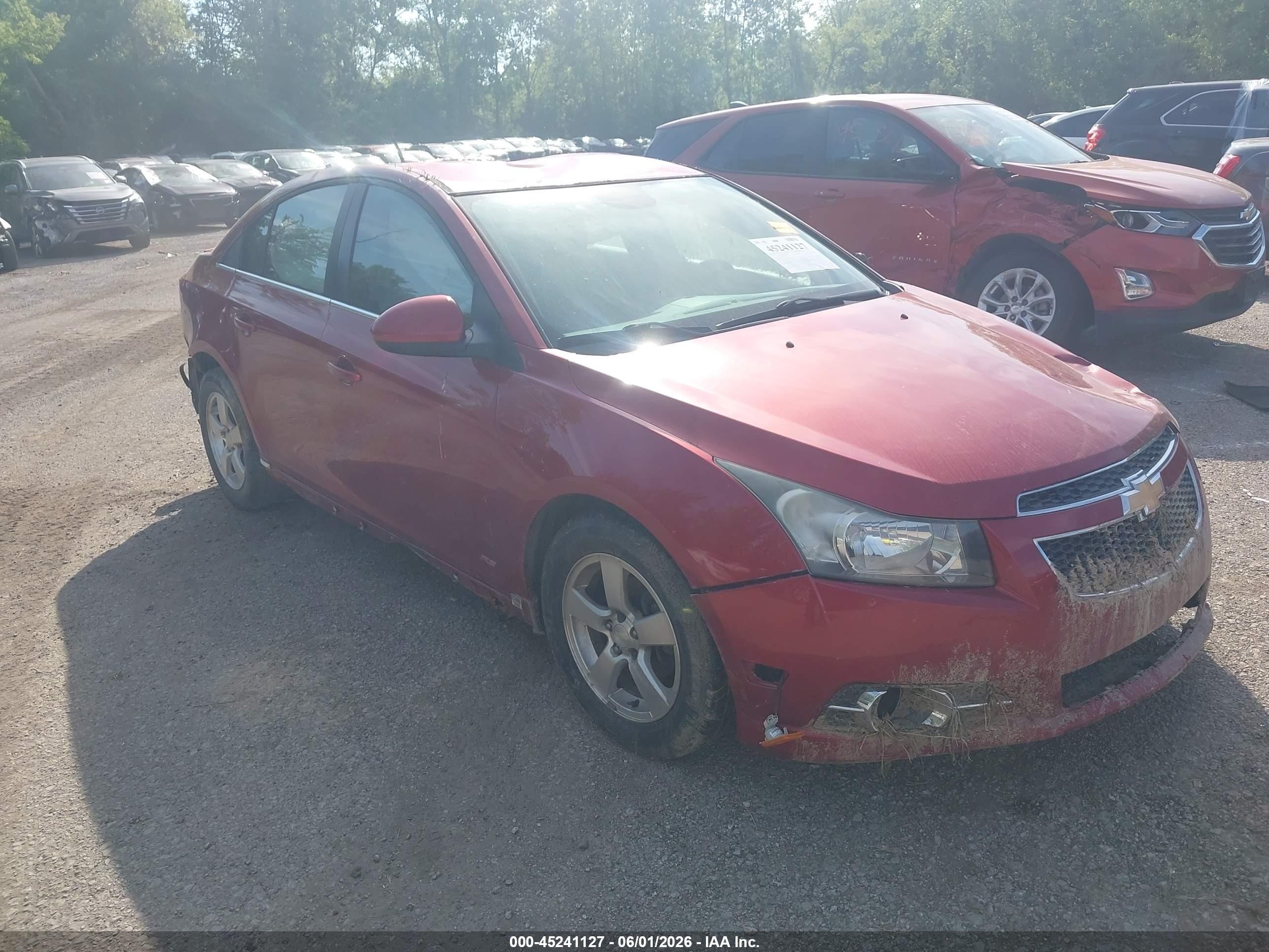 2013 Chevrolet Cruze 1lt Auto Red vin: 1G1PC5SB2D7217721
