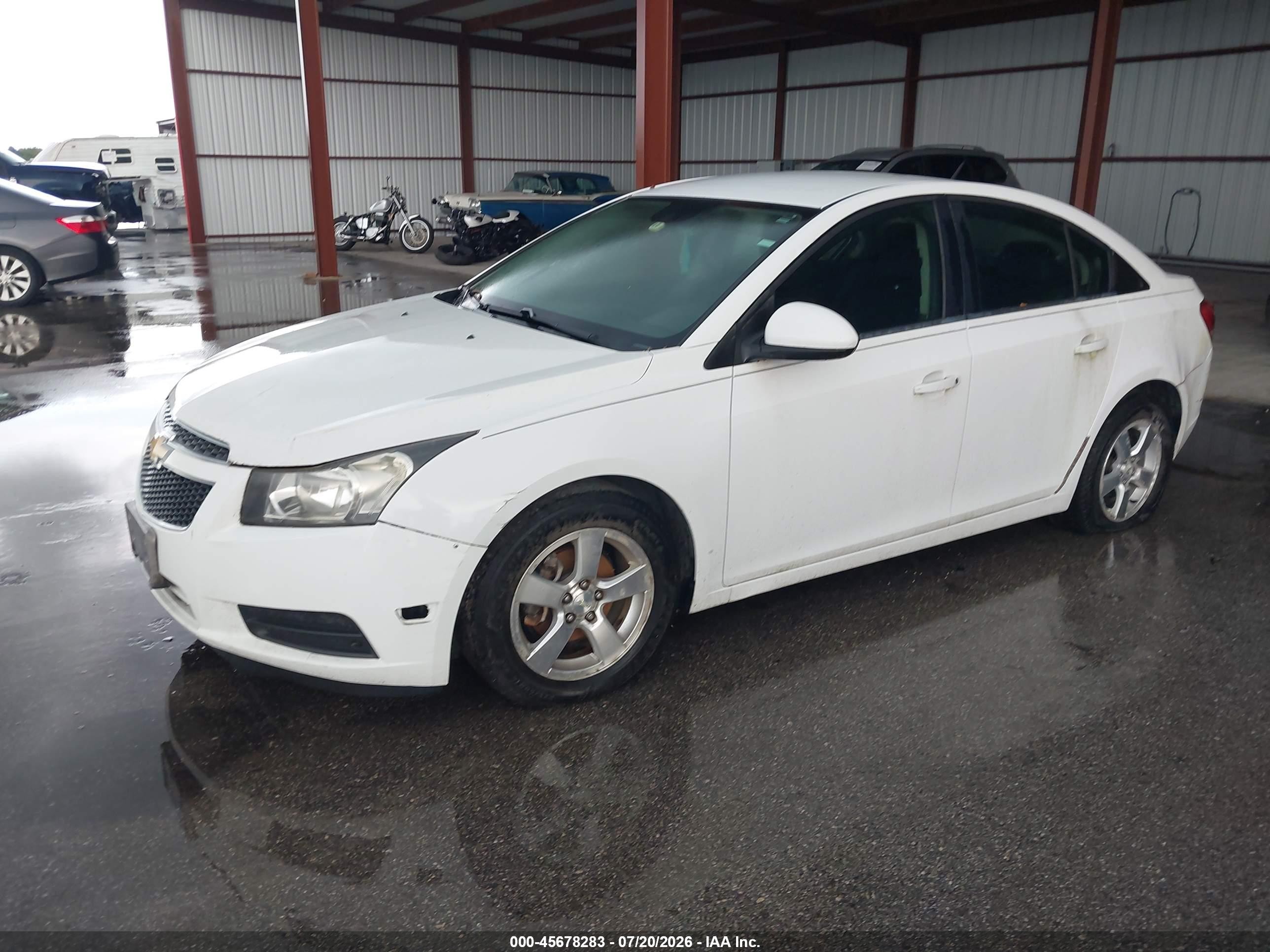 2013 Chevrolet Cruze 1lt Auto White vin: 1G1PC5SB2D7233479