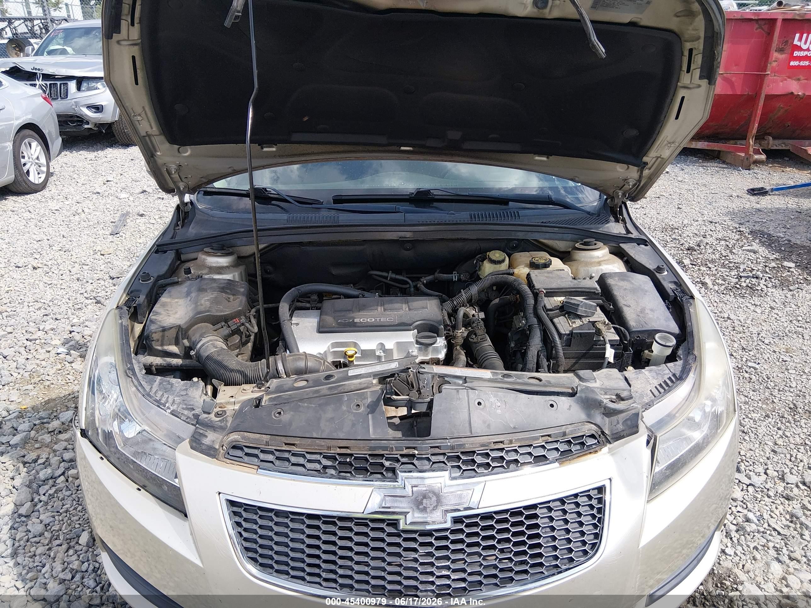 2013 Chevrolet Cruze 1lt Auto Gold vin: 1G1PC5SB2D7250041