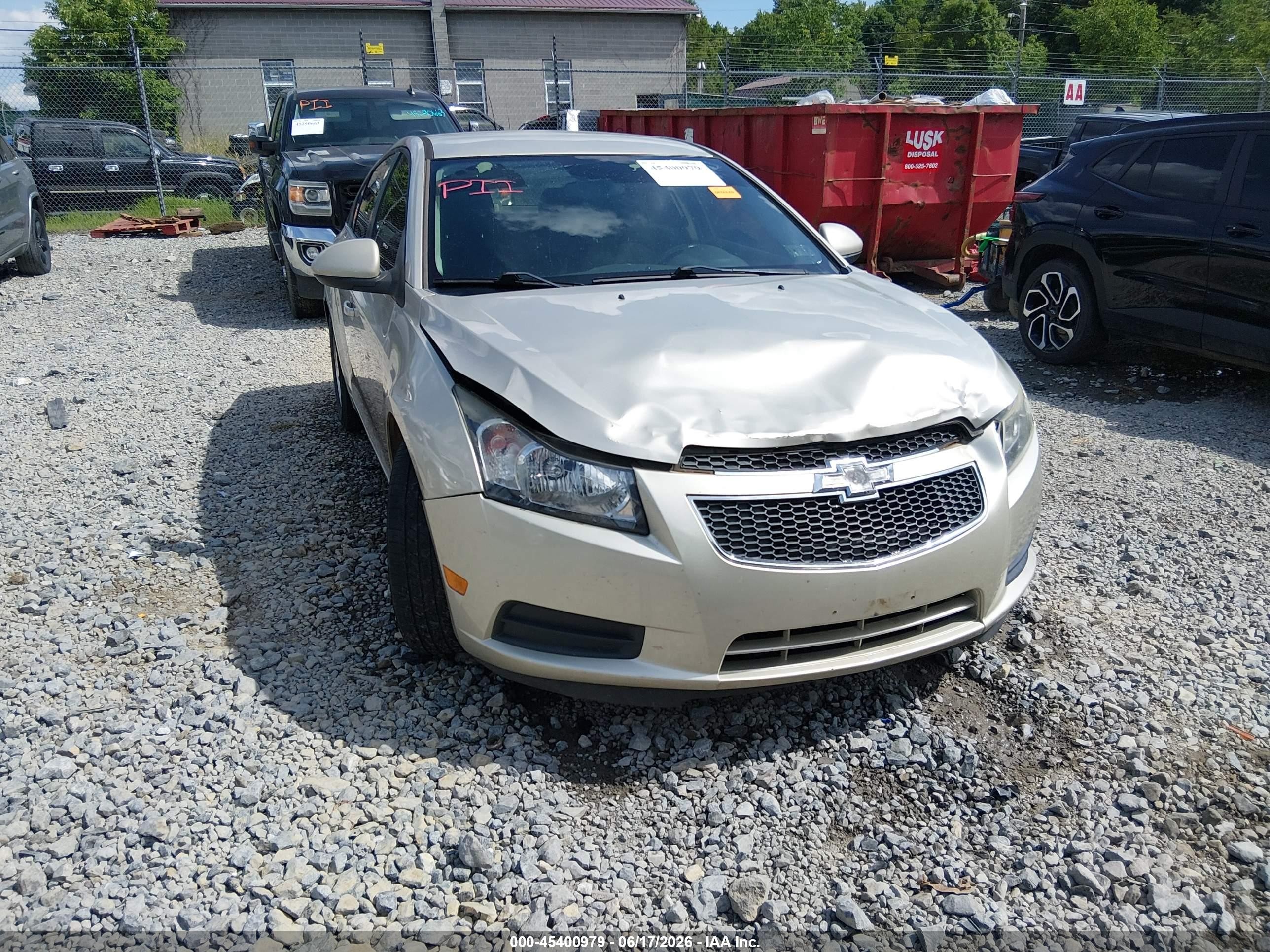 2013 Chevrolet Cruze 1lt Auto Gold vin: 1G1PC5SB2D7250041