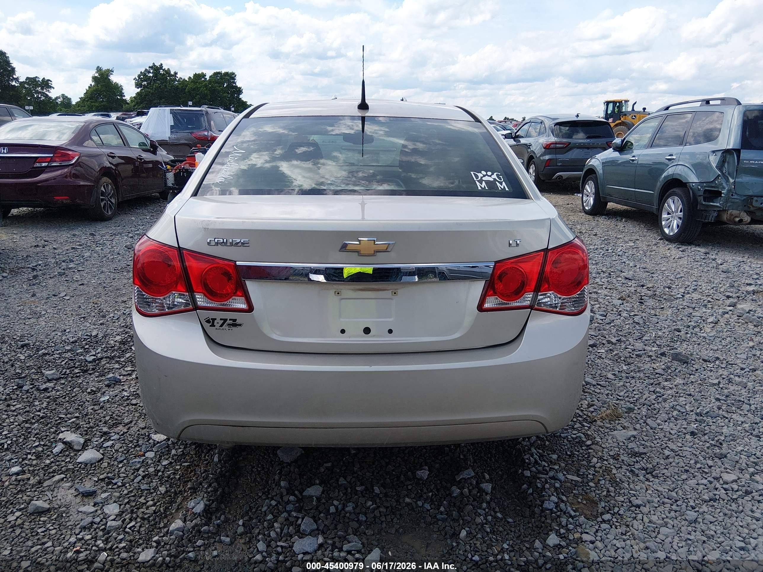 2013 Chevrolet Cruze 1lt Auto Gold vin: 1G1PC5SB2D7250041