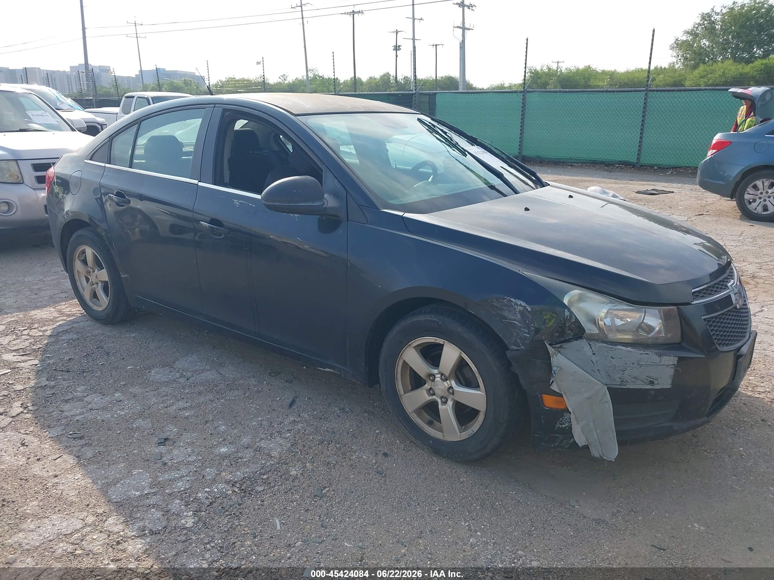 2013 Chevrolet Cruze 1lt Auto Black vin: 1G1PC5SB2D7274808