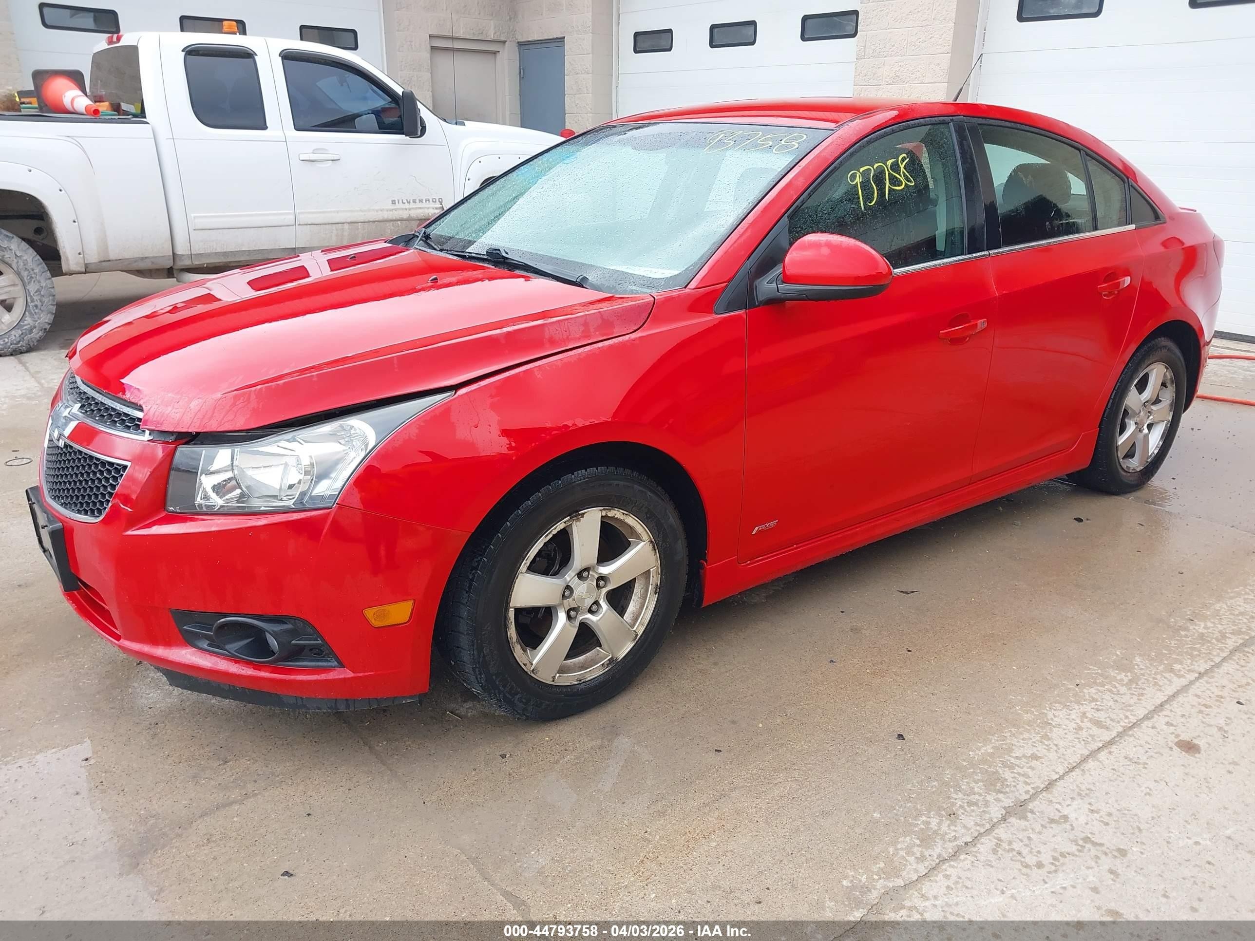 2013 Chevrolet Cruze 1lt Auto Red vin: 1G1PC5SB2D7276610