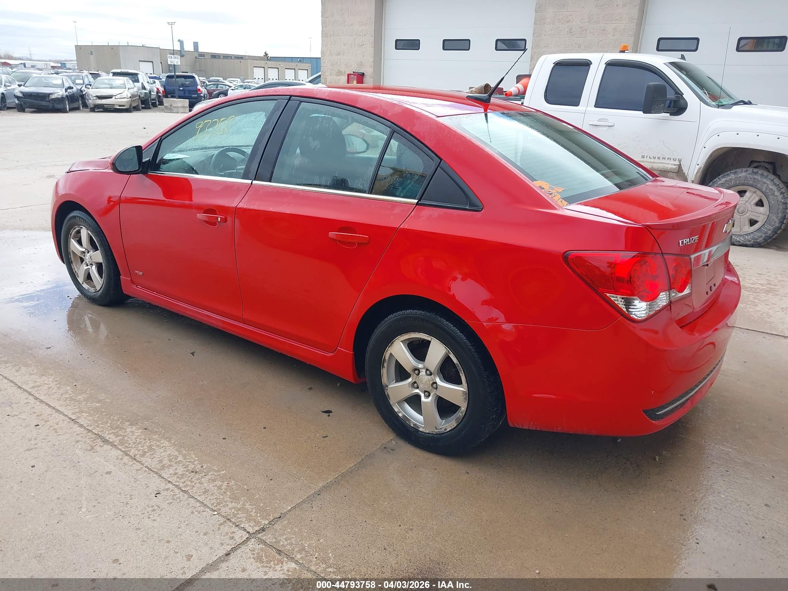 2013 Chevrolet Cruze 1lt Auto Red vin: 1G1PC5SB2D7276610
