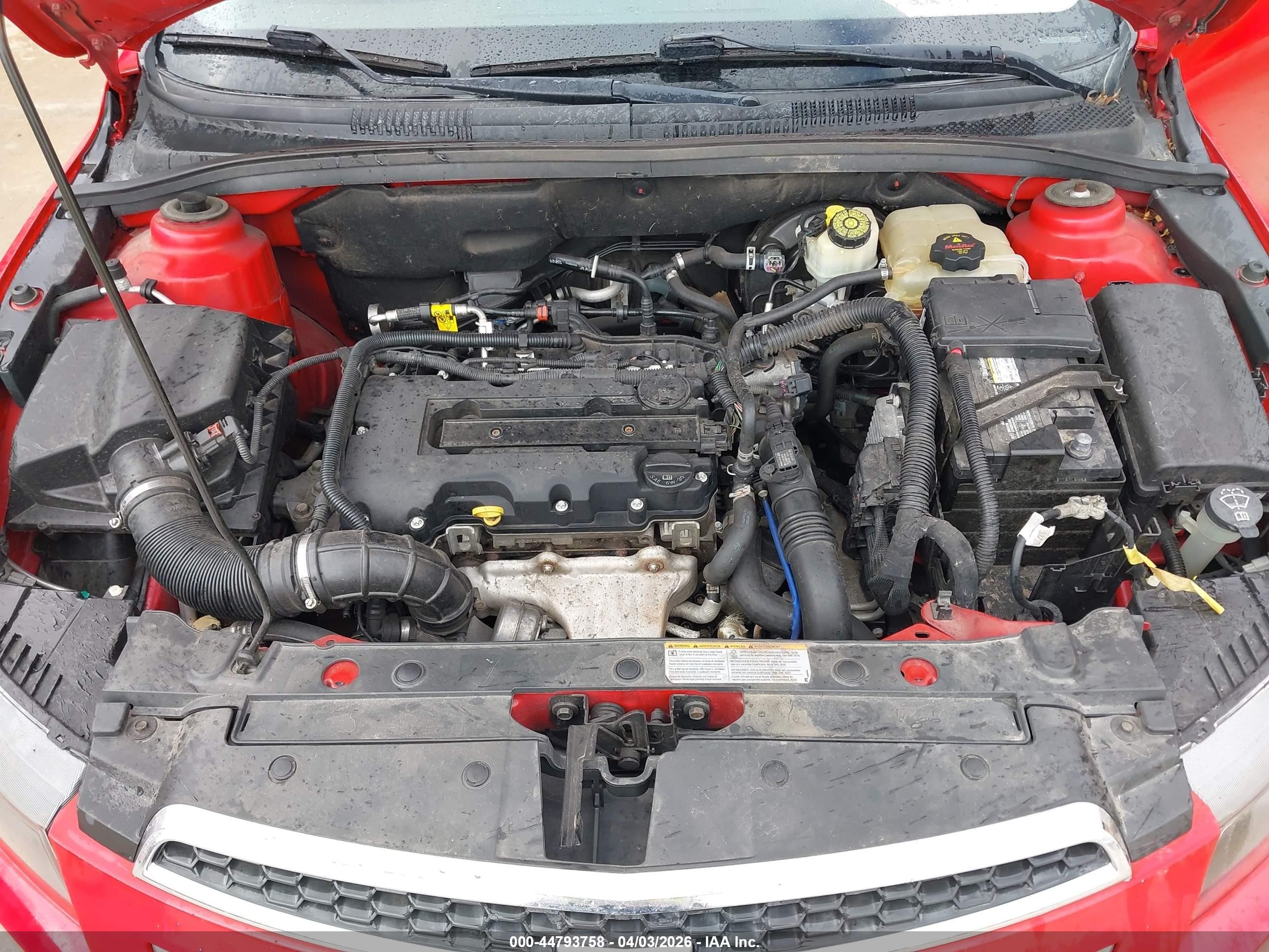 2013 Chevrolet Cruze 1lt Auto Red vin: 1G1PC5SB2D7276610