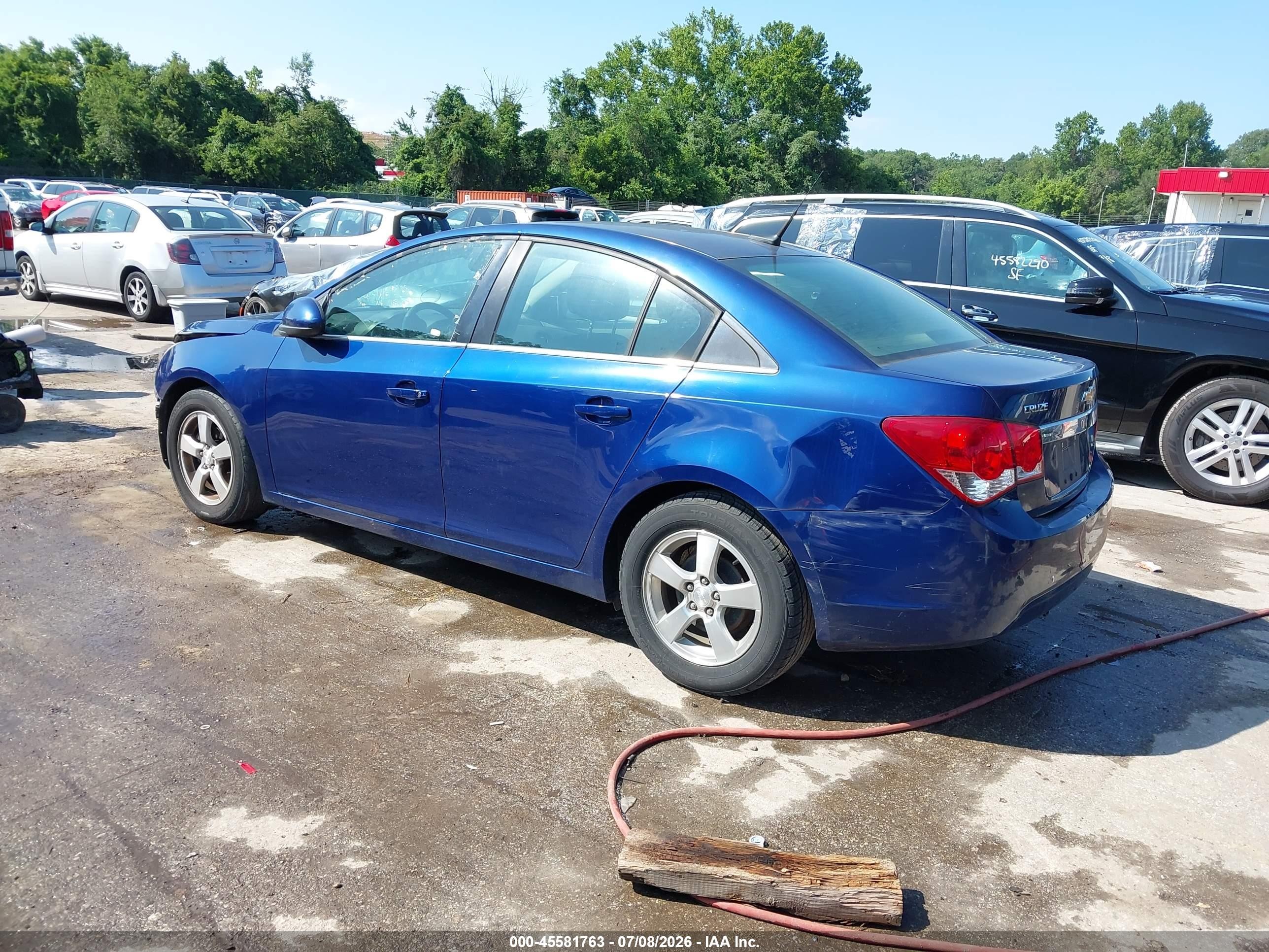 2013 Chevrolet Cruze 1lt Auto Blue vin: 1G1PC5SB2D7281774