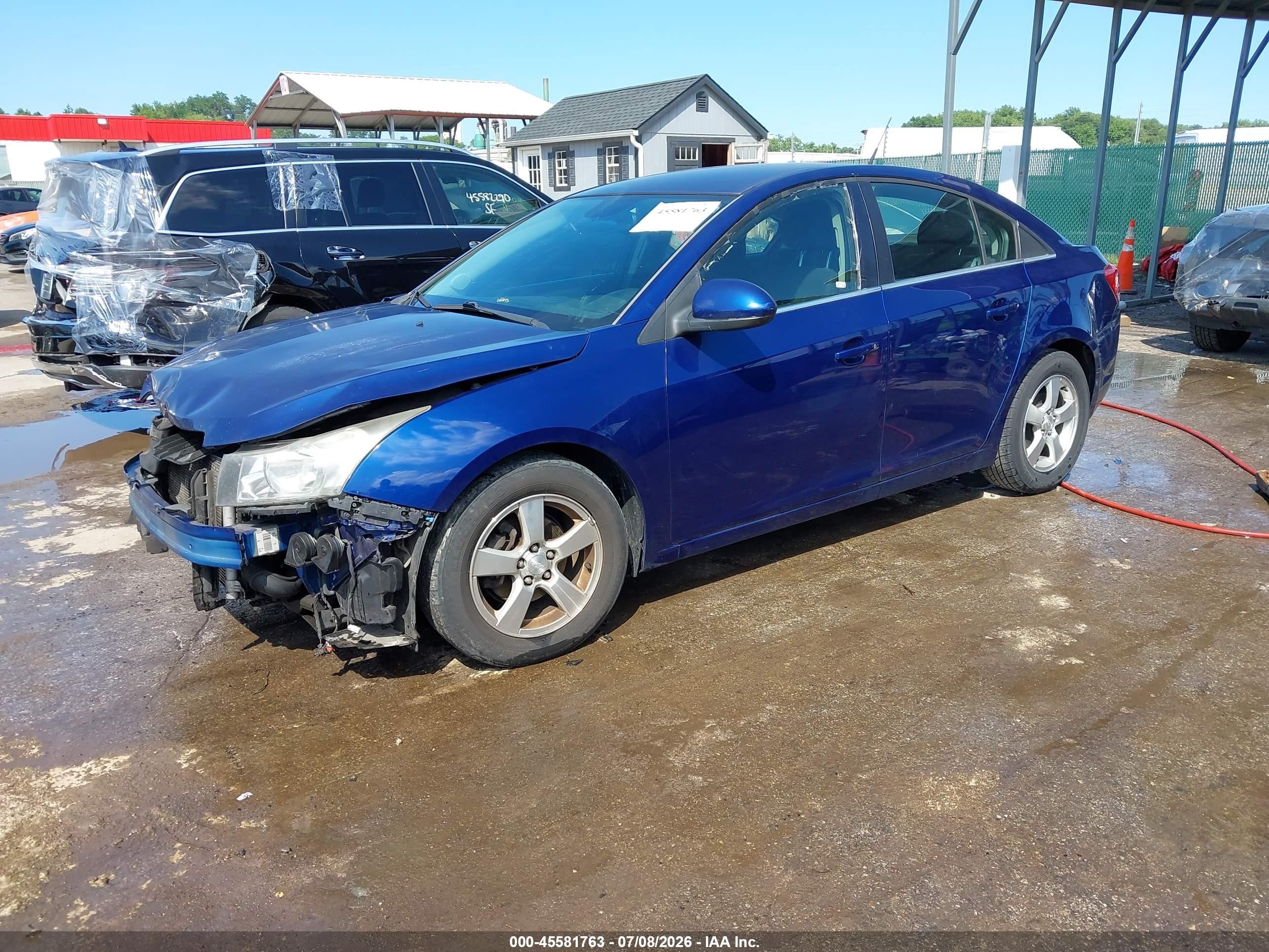 2013 Chevrolet Cruze 1lt Auto Blue vin: 1G1PC5SB2D7281774