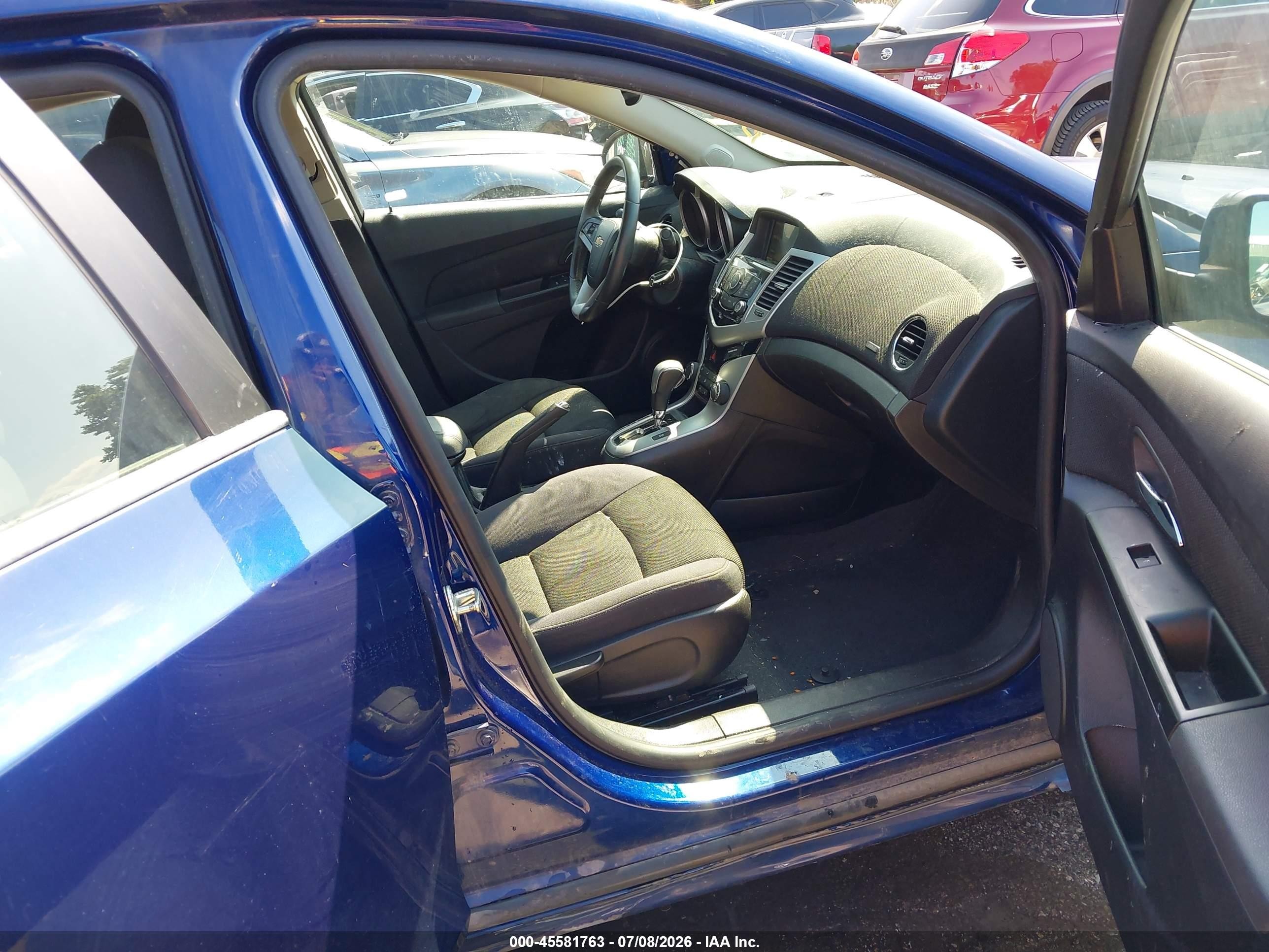 2013 Chevrolet Cruze 1lt Auto Blue vin: 1G1PC5SB2D7281774