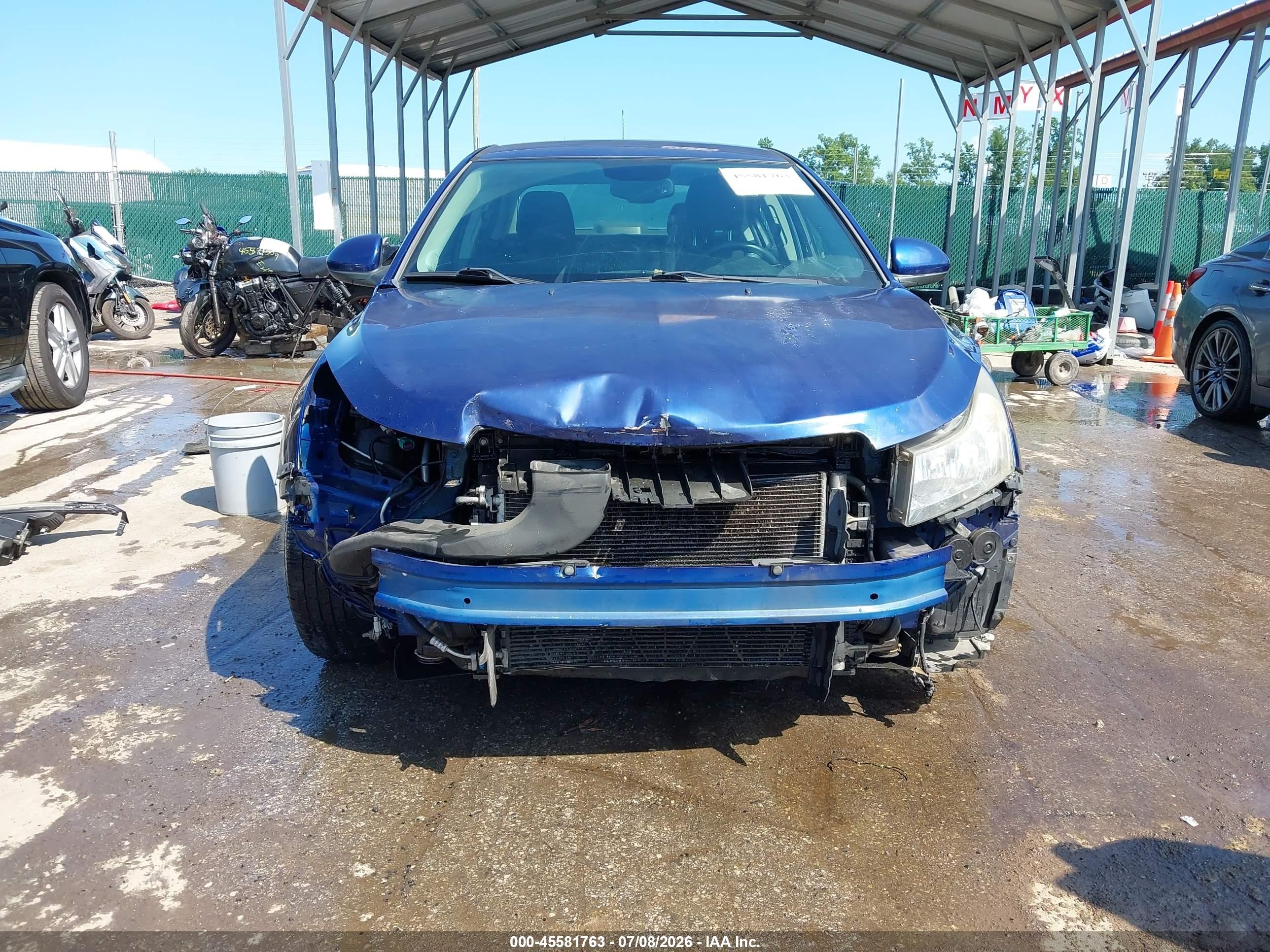 2013 Chevrolet Cruze 1lt Auto Blue vin: 1G1PC5SB2D7281774