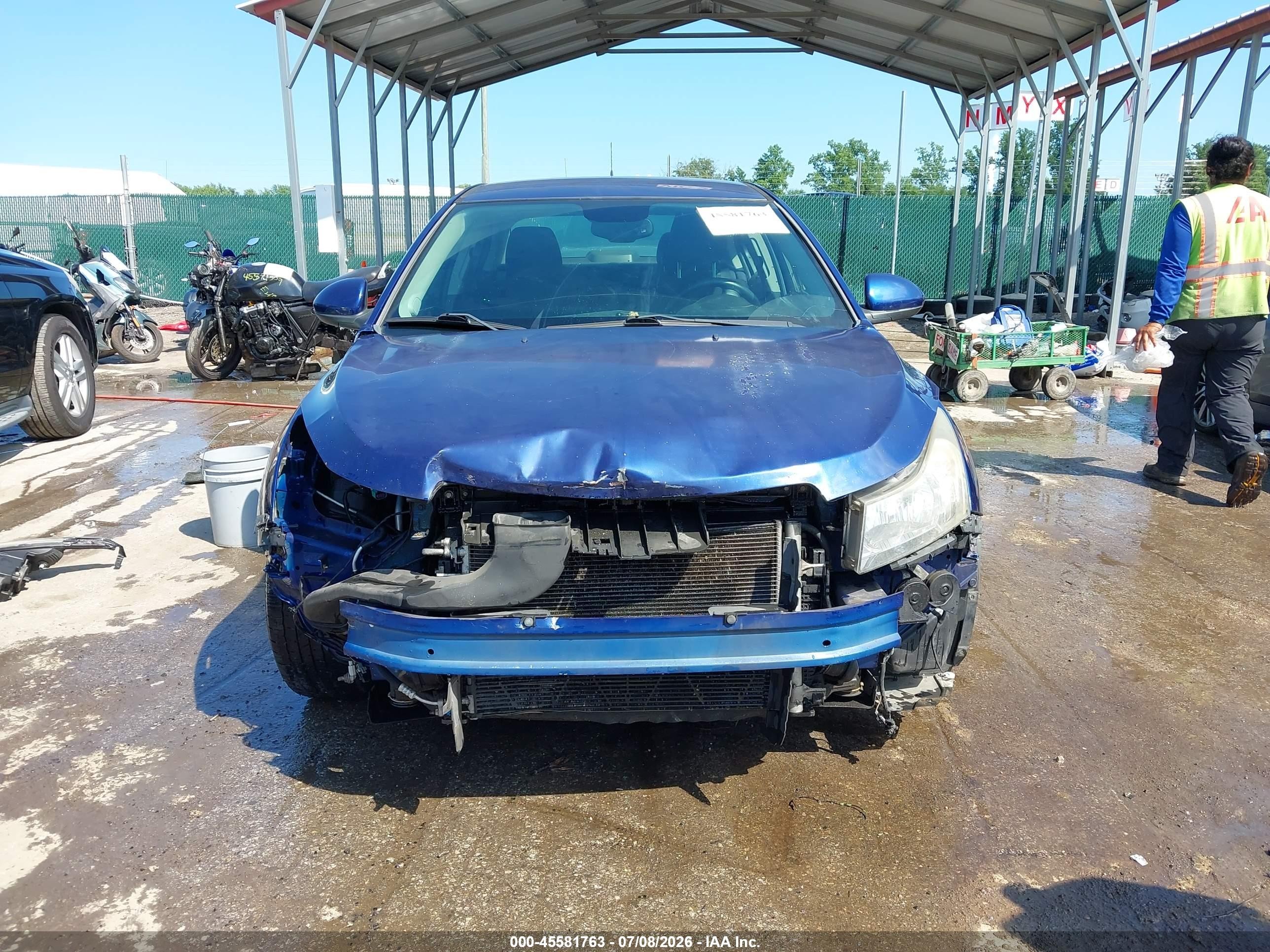 2013 Chevrolet Cruze 1lt Auto Blue vin: 1G1PC5SB2D7281774