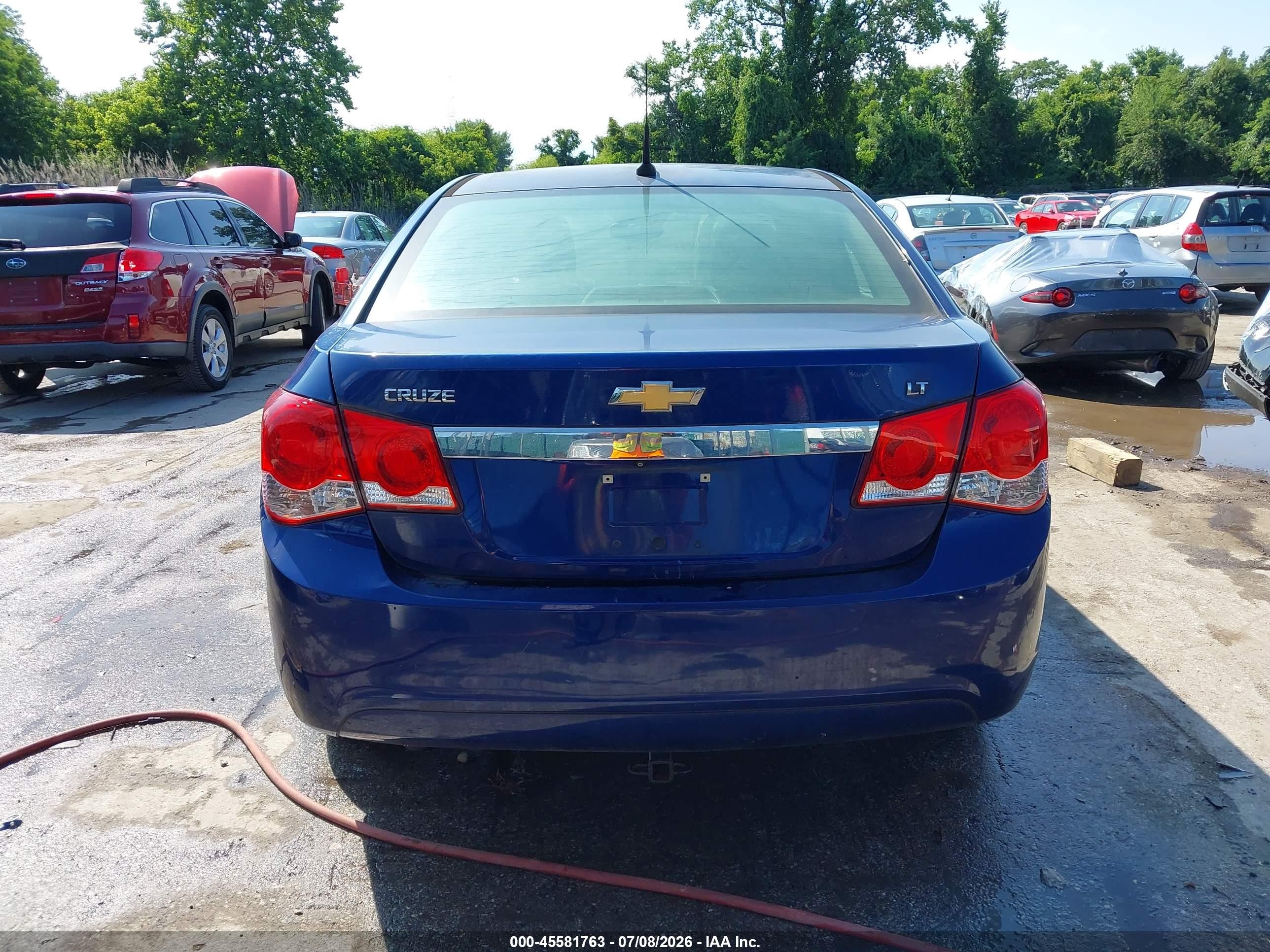 2013 Chevrolet Cruze 1lt Auto Blue vin: 1G1PC5SB2D7281774