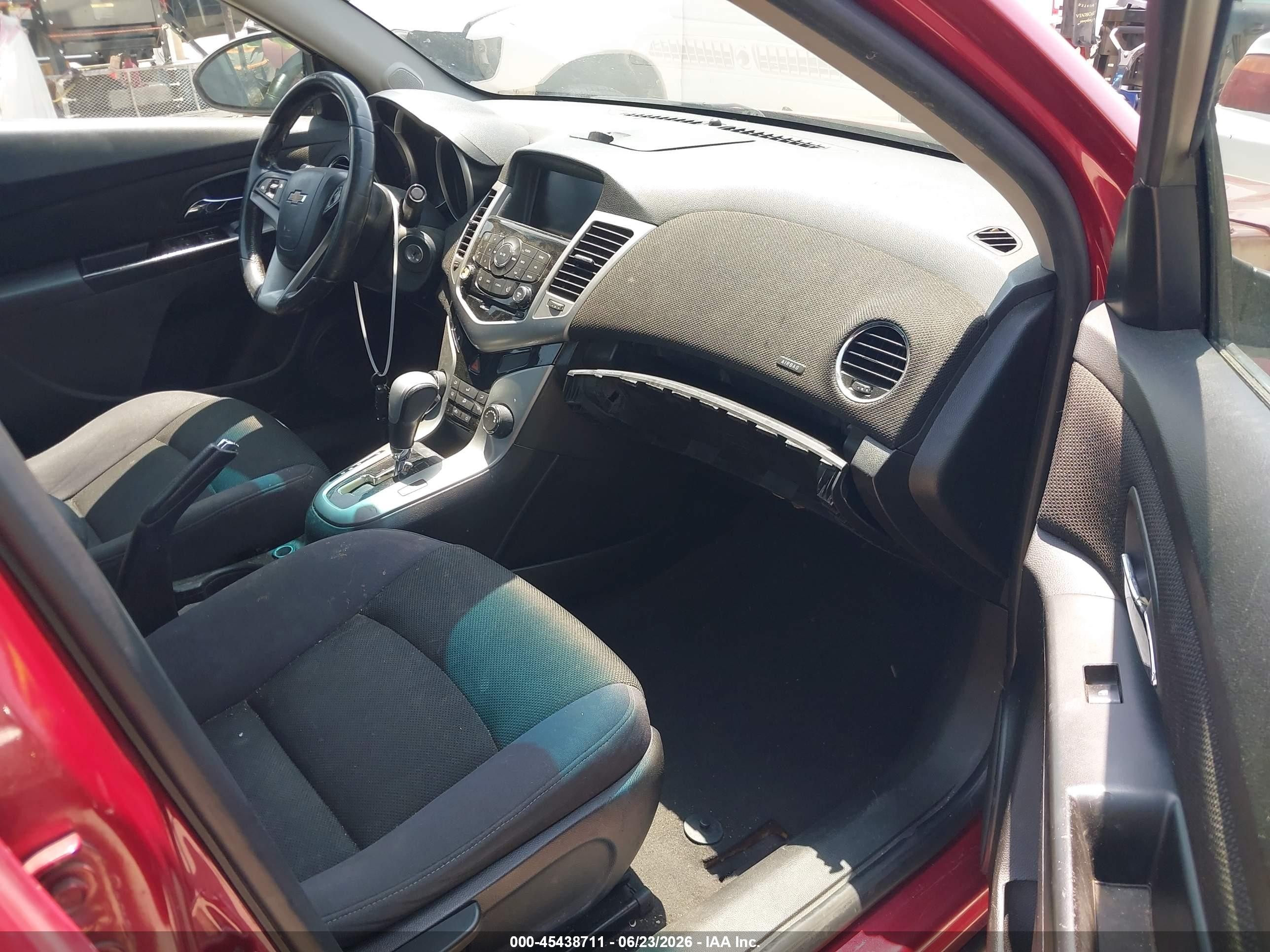 2013 Chevrolet Cruze 1lt Auto Red vin: 1G1PC5SB2D7283539