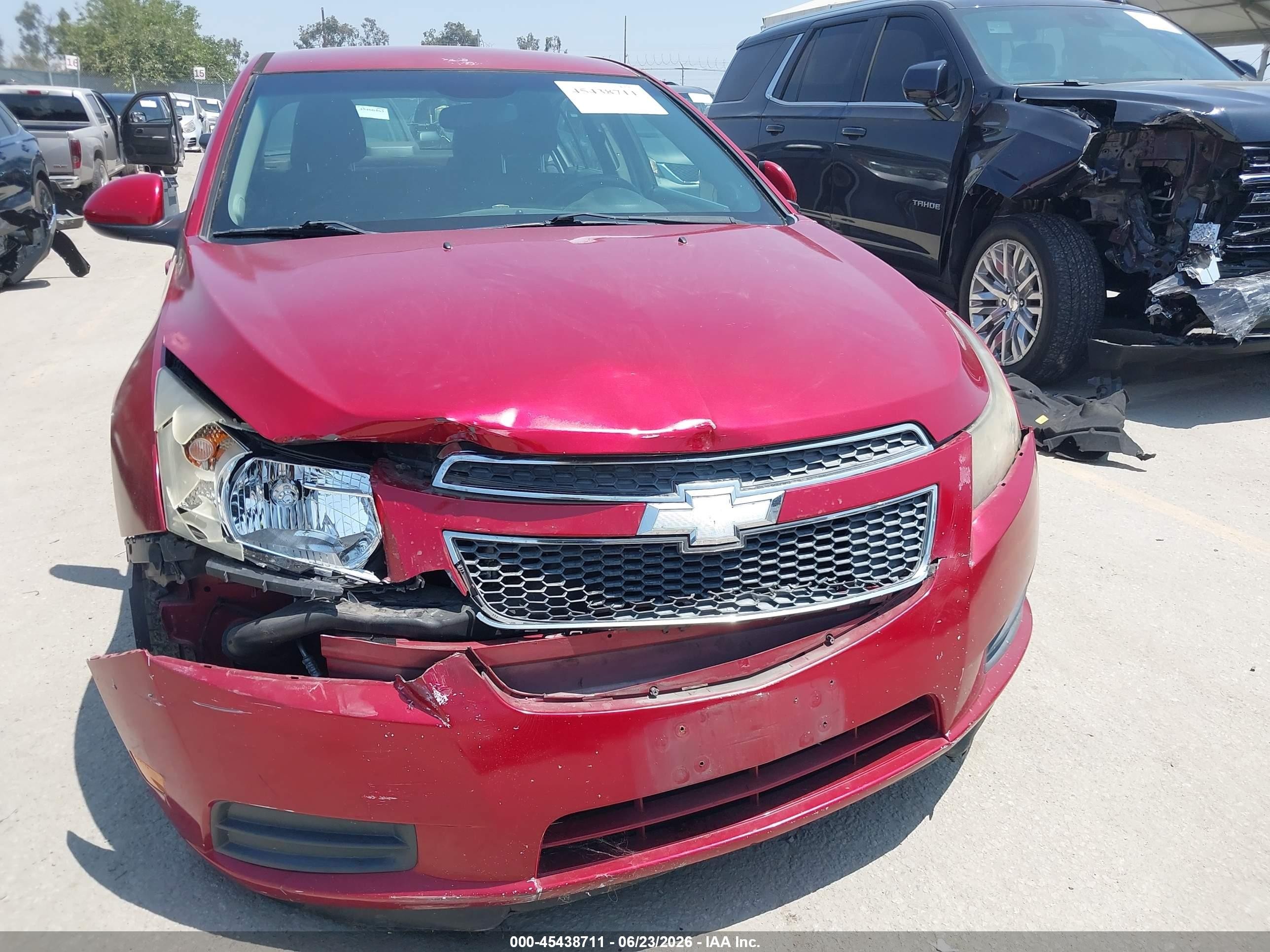 2013 Chevrolet Cruze 1lt Auto Red vin: 1G1PC5SB2D7283539
