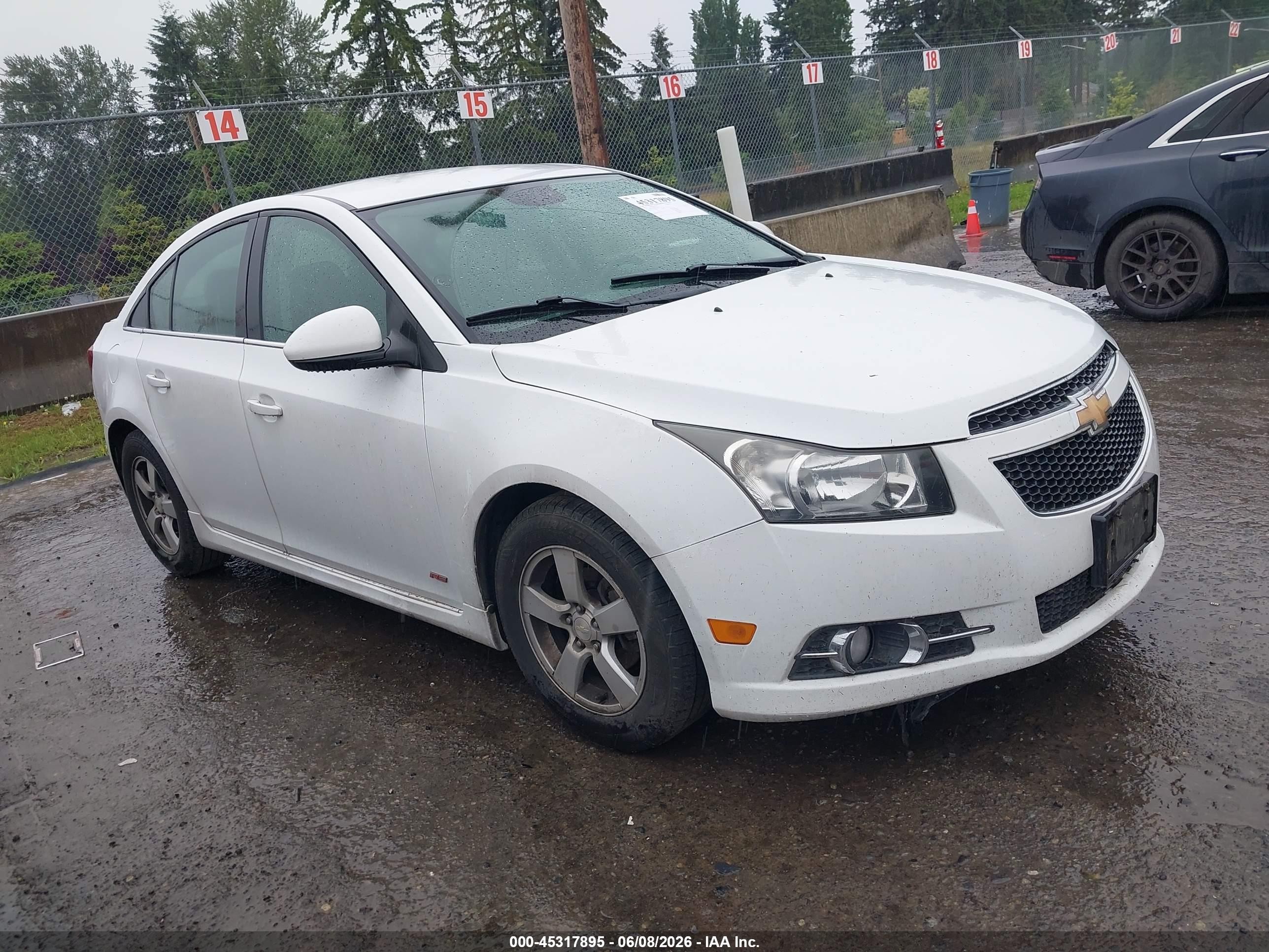 2013 Chevrolet Cruze 1lt Auto White vin: 1G1PC5SB2D7319164