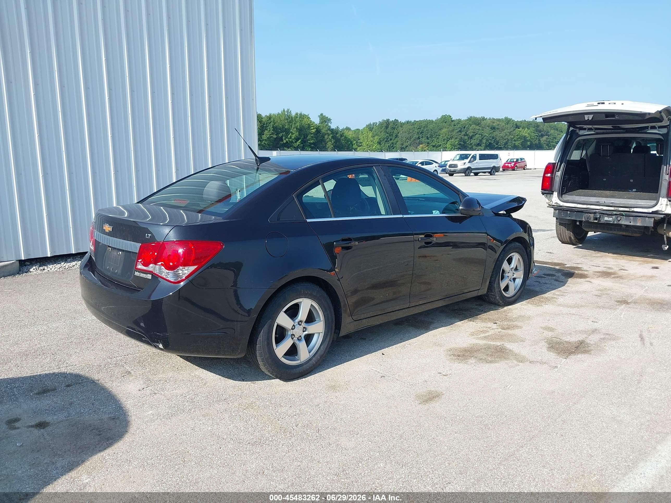 2014 Chevrolet Cruze 1lt Auto Black vin: 1G1PC5SB2E7105342