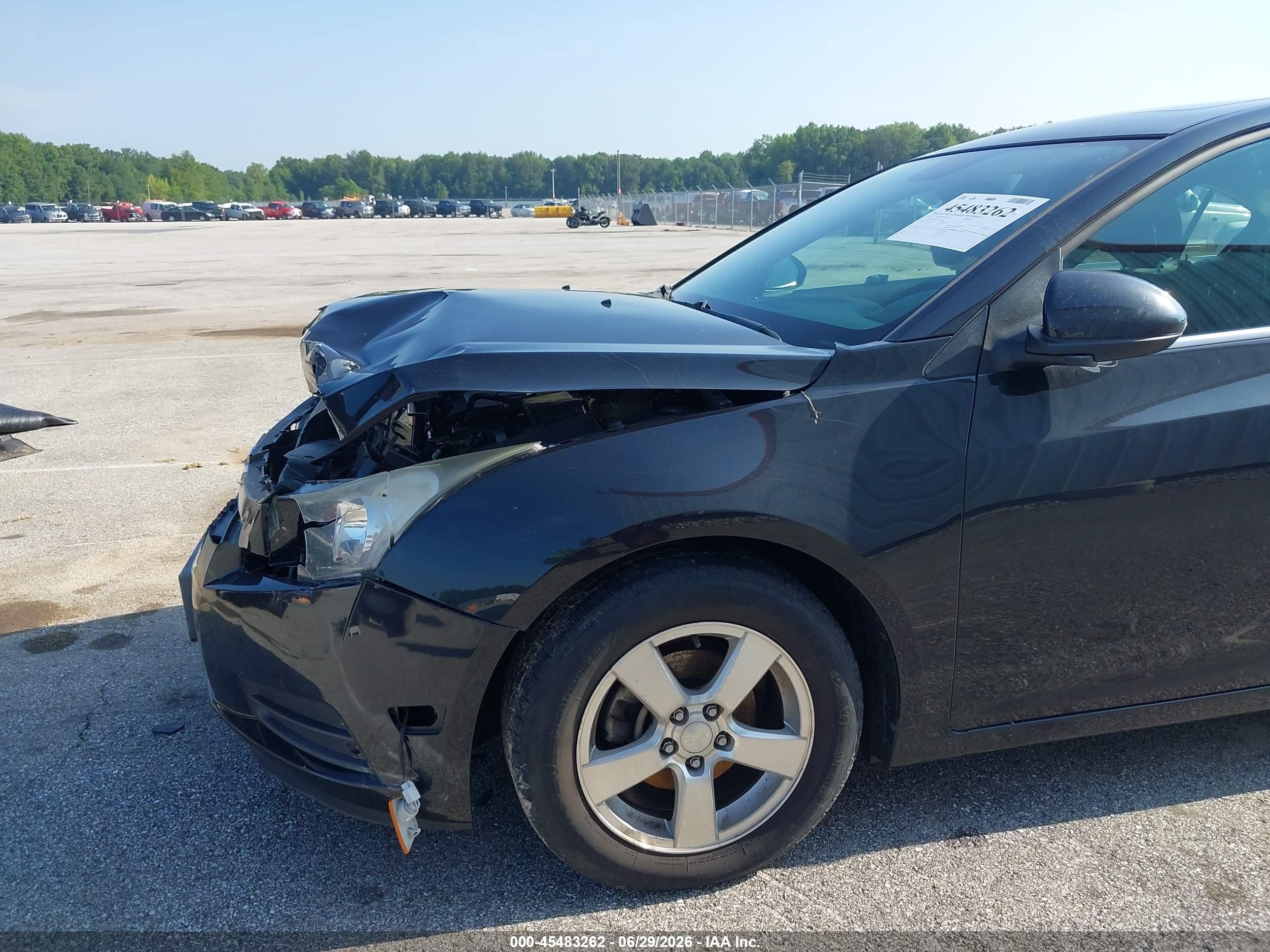 2014 Chevrolet Cruze 1lt Auto Black vin: 1G1PC5SB2E7105342
