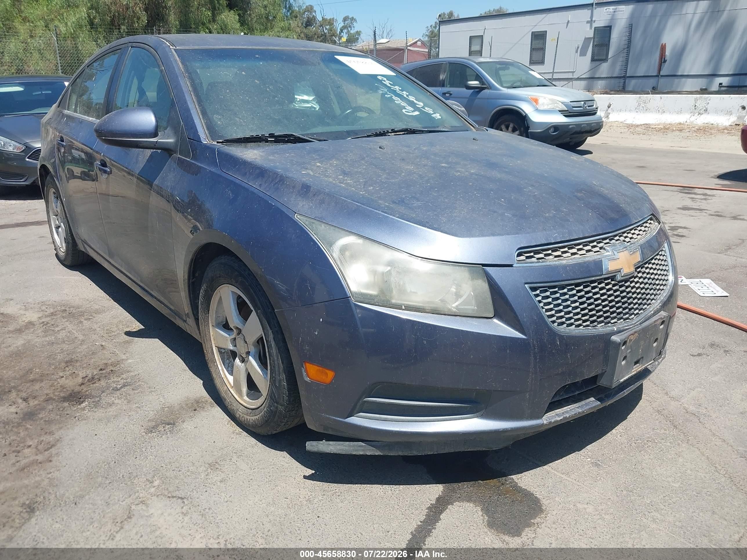 2014 Chevrolet Cruze 1lt Auto Blue vin: 1G1PC5SB2E7115675