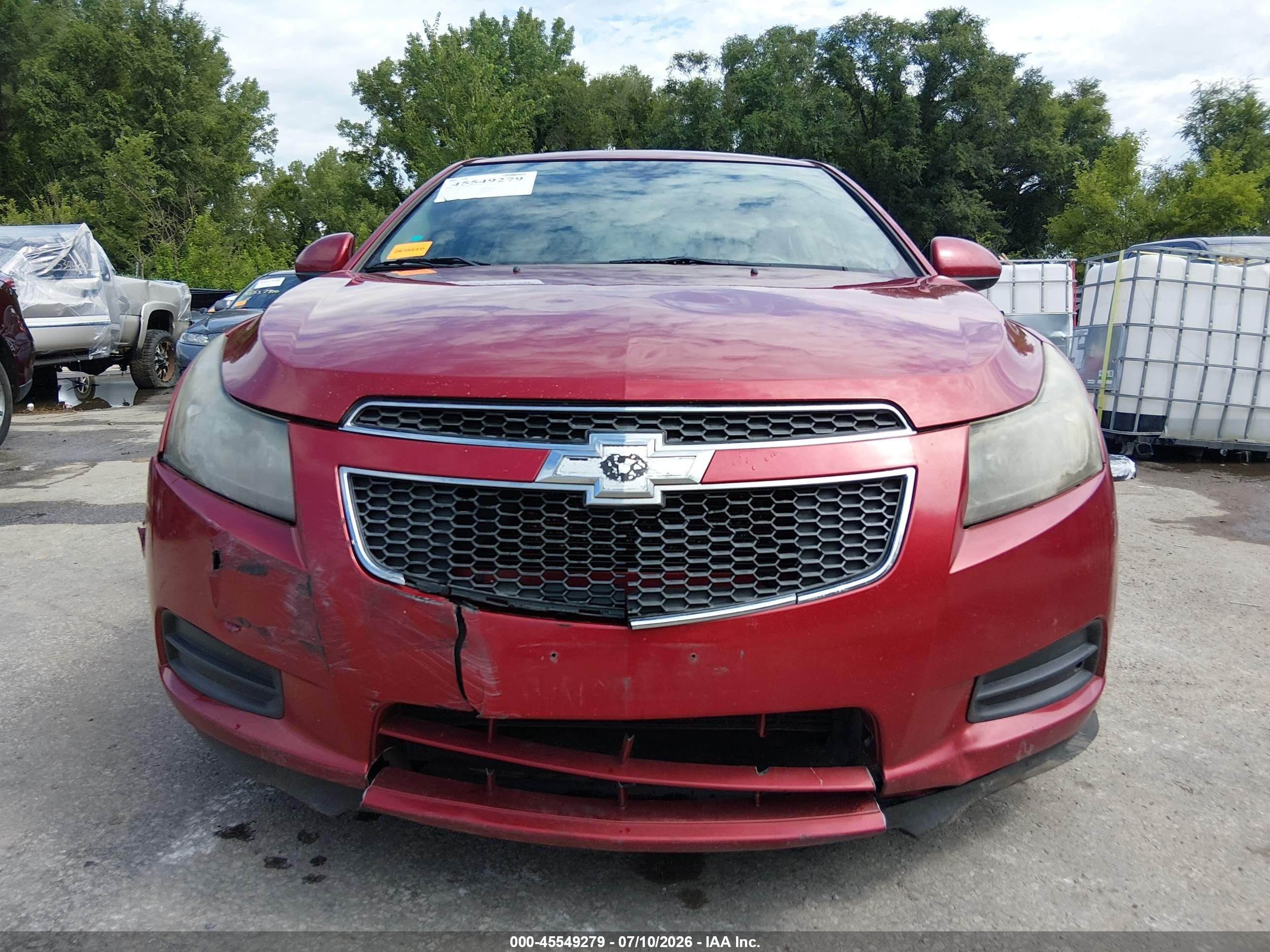 2014 Chevrolet Cruze 1lt Auto Red vin: 1G1PC5SB2E7118821