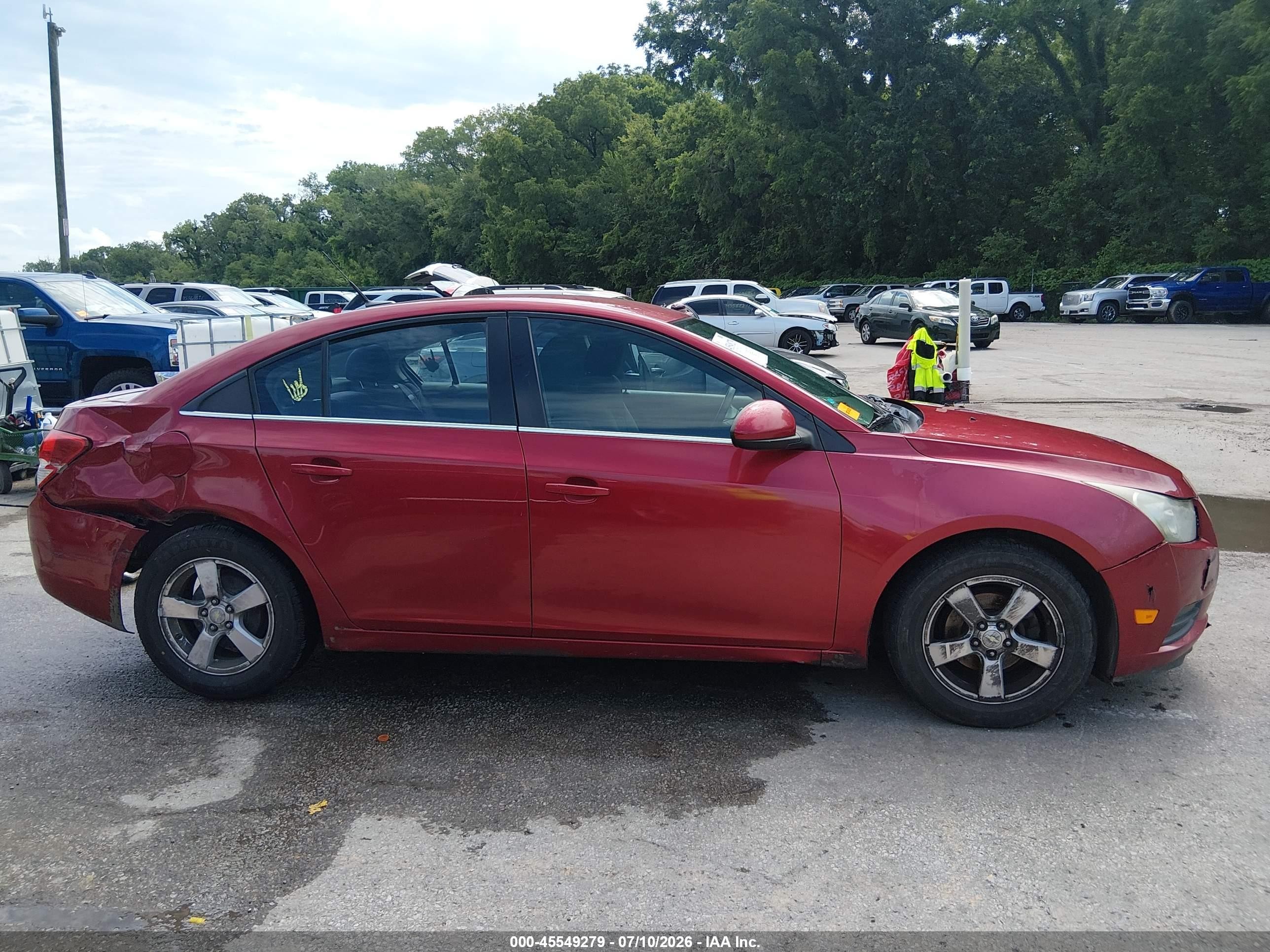 2014 Chevrolet Cruze 1lt Auto Red vin: 1G1PC5SB2E7118821