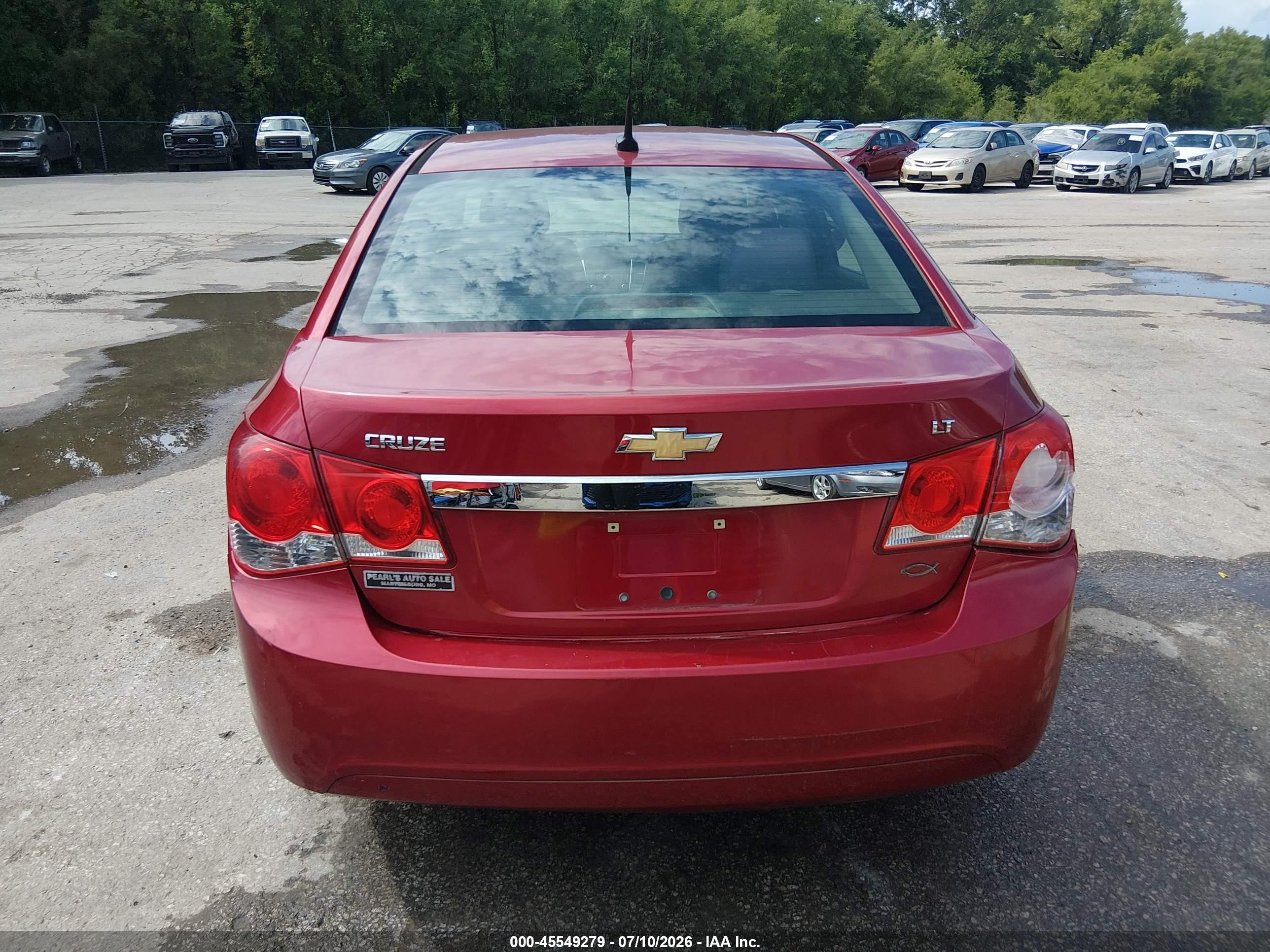 2014 Chevrolet Cruze 1lt Auto Red vin: 1G1PC5SB2E7118821
