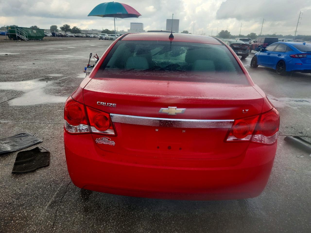 2014 Chevrolet Cruze Lt Red vin: 1G1PC5SB2E7125364