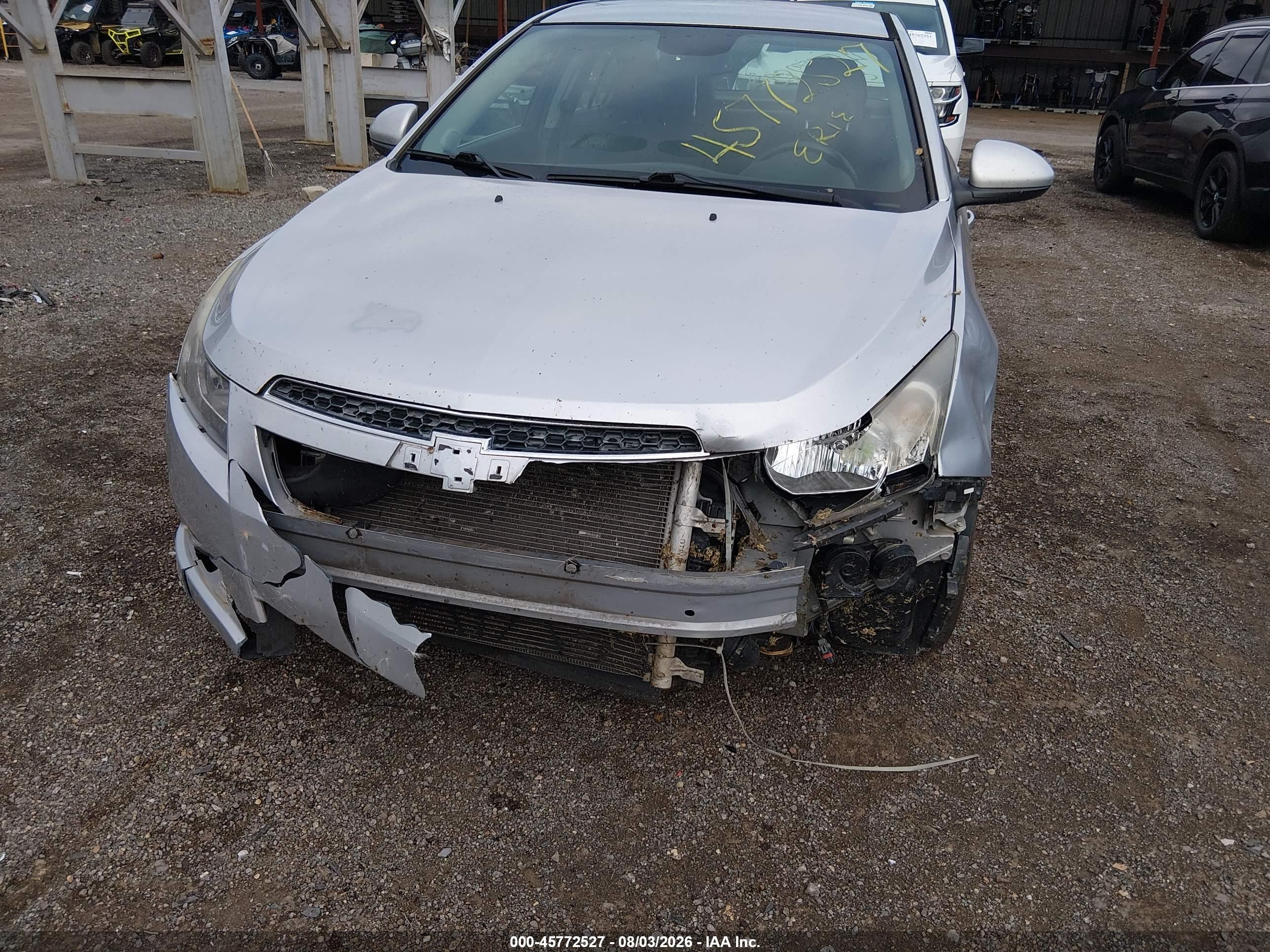 2014 Chevrolet Cruze 1lt Auto Silver vin: 1G1PC5SB2E7143797