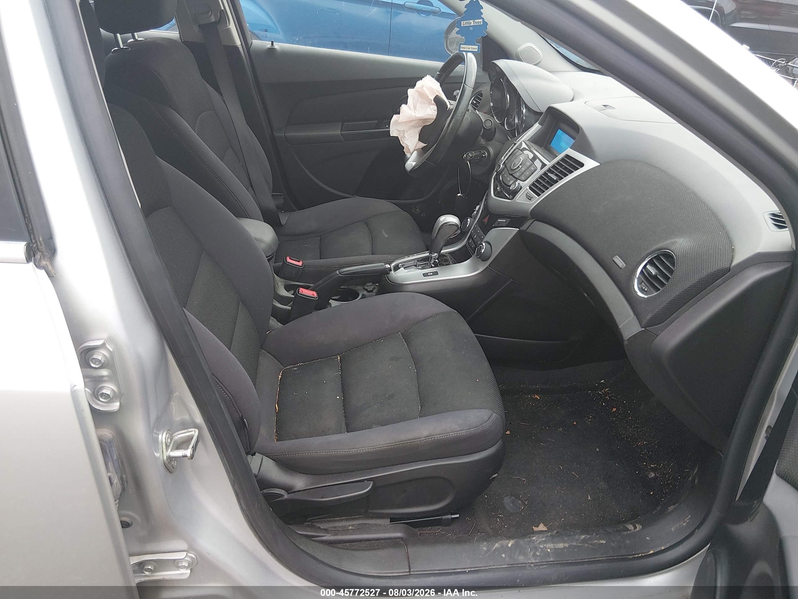 2014 Chevrolet Cruze 1lt Auto Silver vin: 1G1PC5SB2E7143797