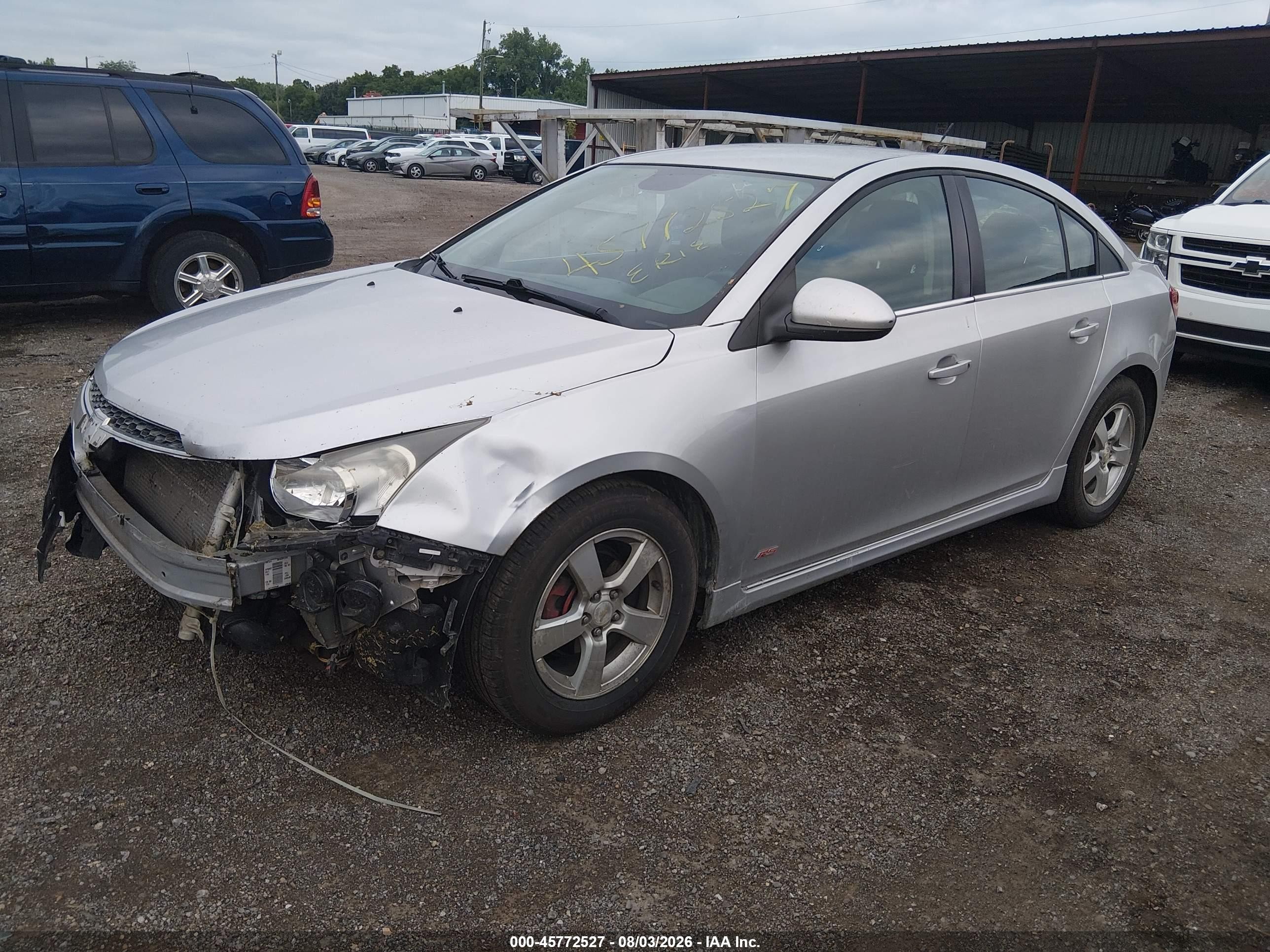 2014 Chevrolet Cruze 1lt Auto Silver vin: 1G1PC5SB2E7143797