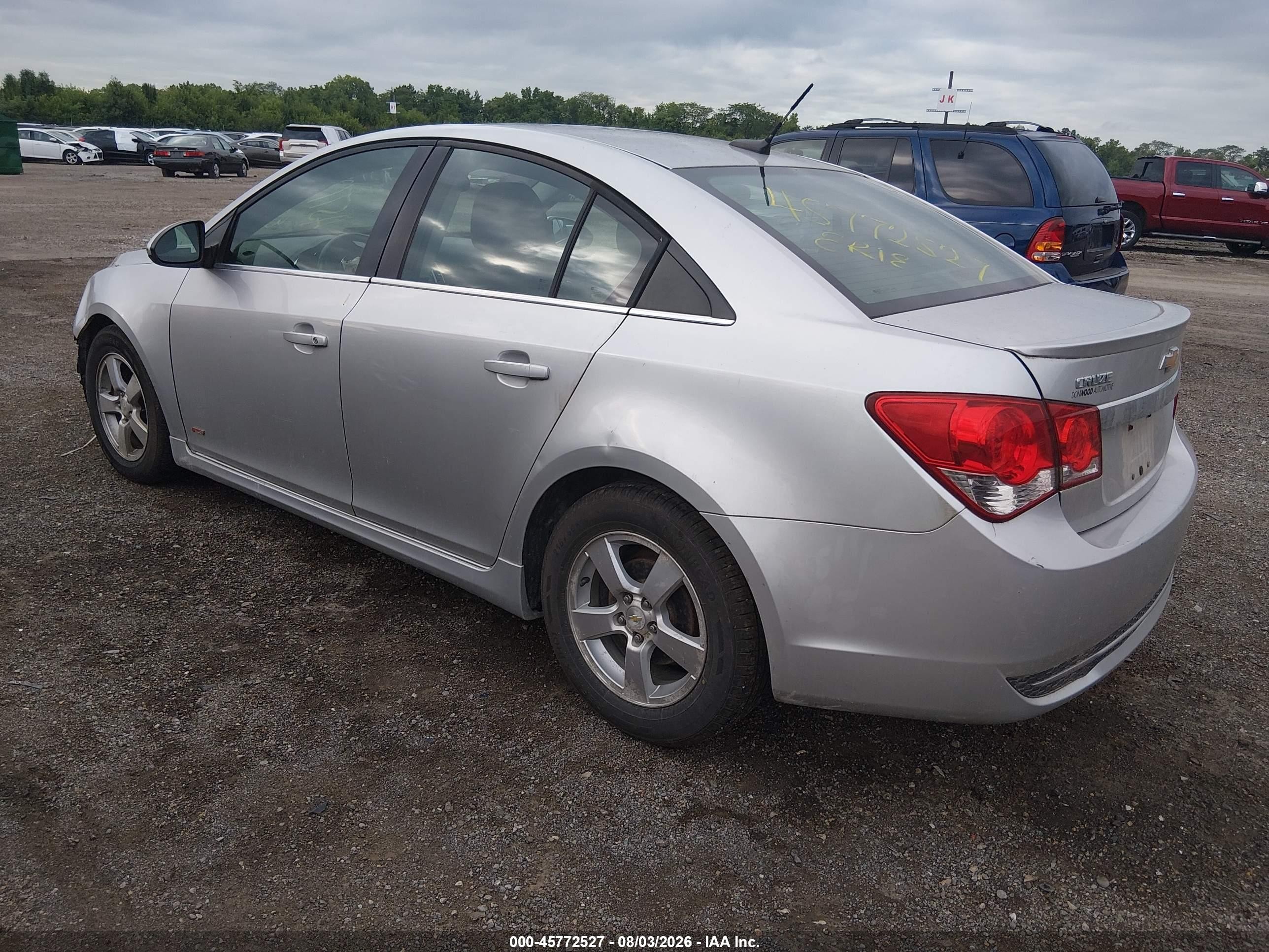 2014 Chevrolet Cruze 1lt Auto Silver vin: 1G1PC5SB2E7143797