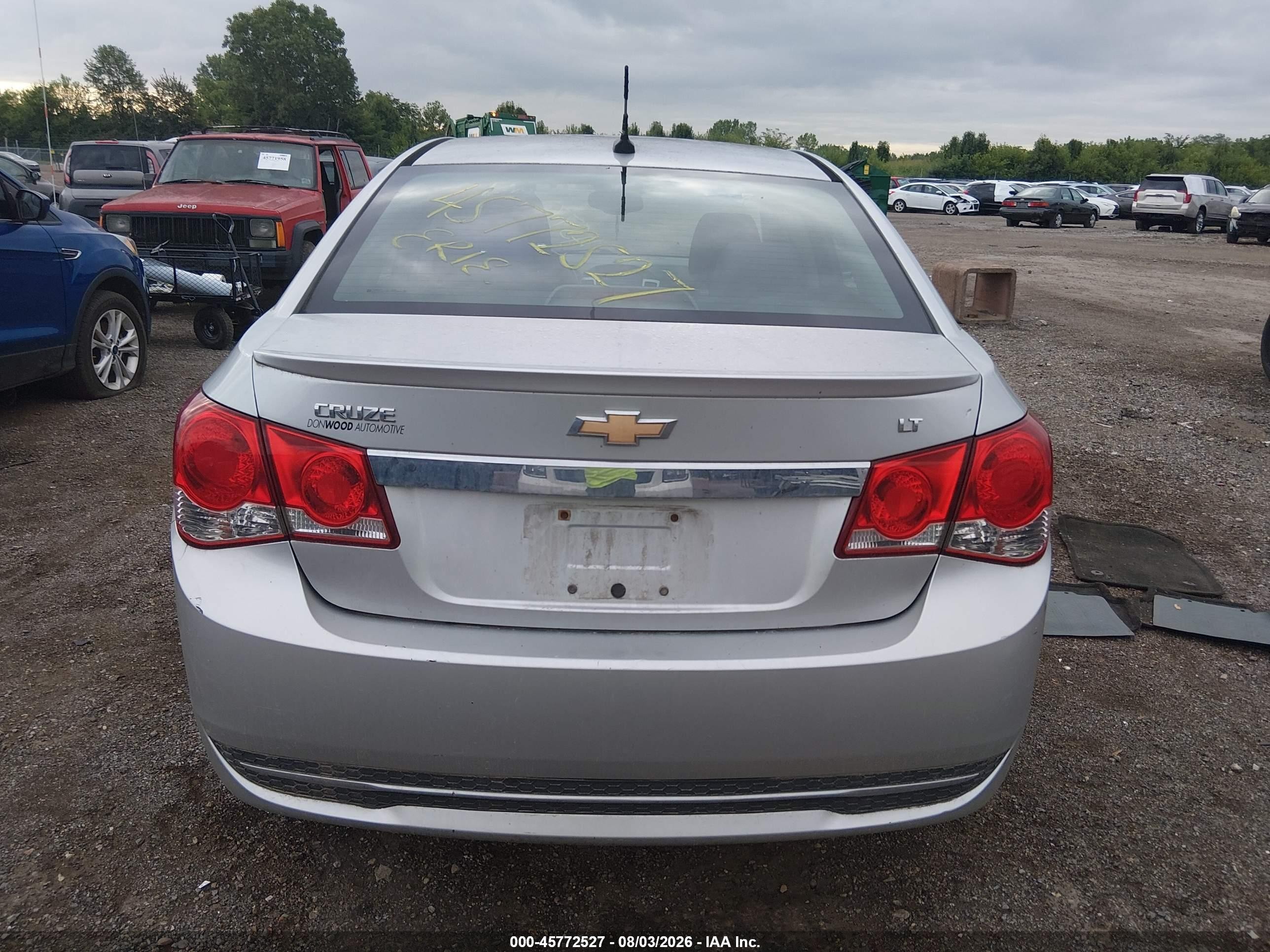 2014 Chevrolet Cruze 1lt Auto Silver vin: 1G1PC5SB2E7143797