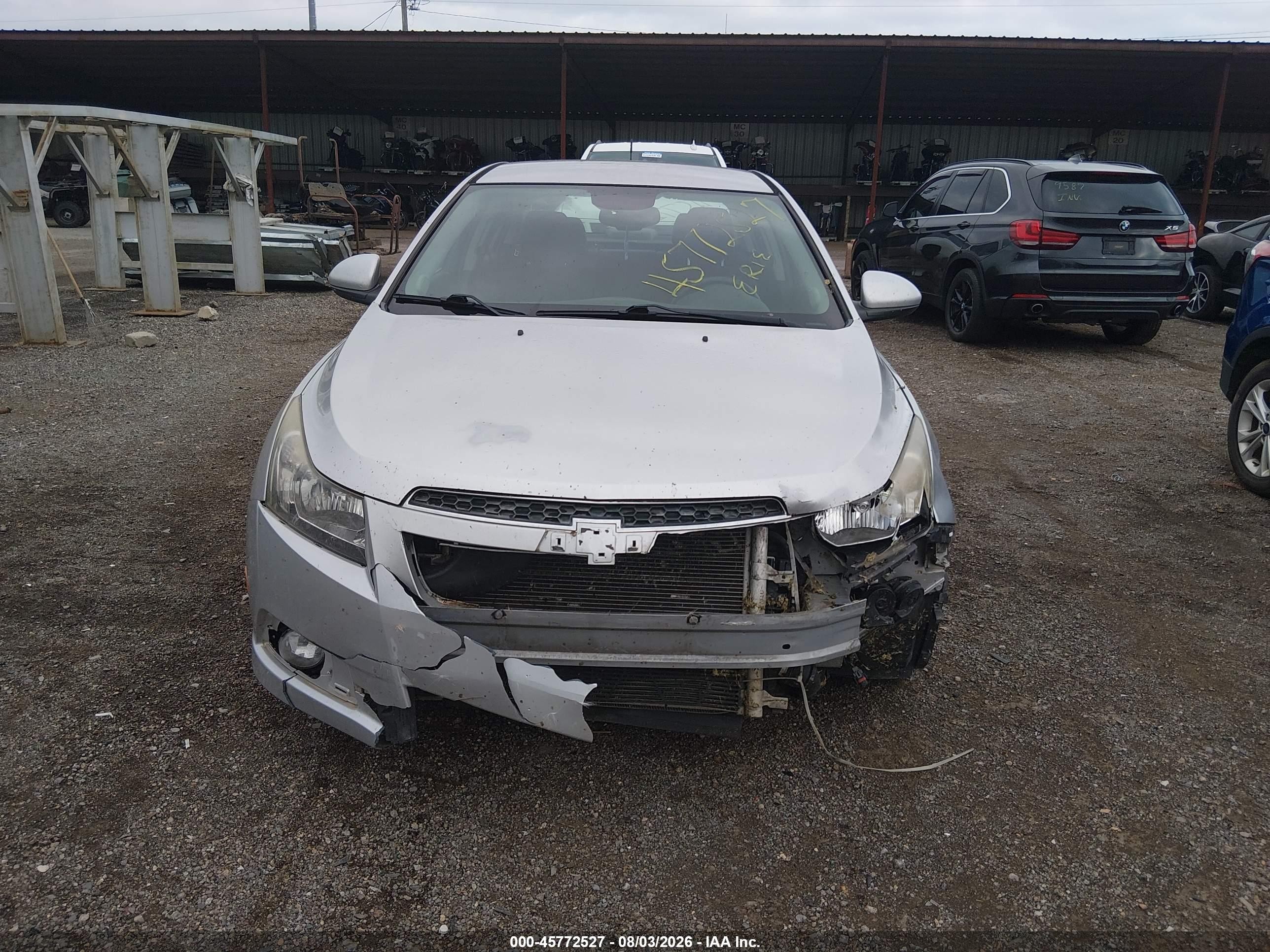2014 Chevrolet Cruze 1lt Auto Silver vin: 1G1PC5SB2E7143797