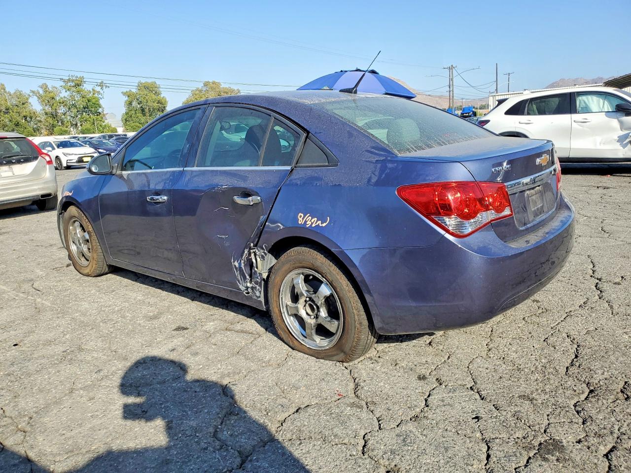 2014 Chevrolet Cruze Lt Blue vin: 1G1PC5SB2E7161684