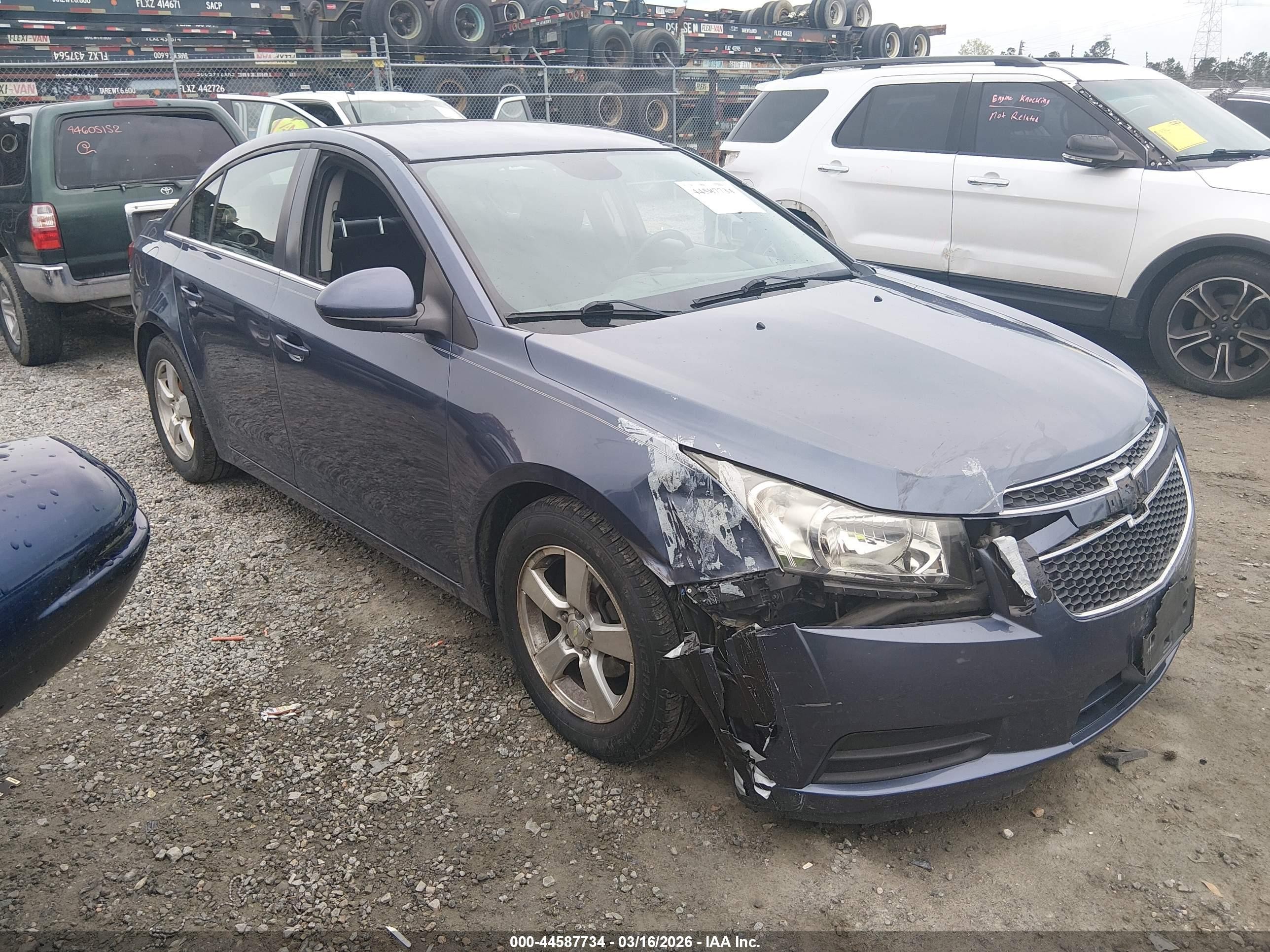 2014 Chevrolet Cruze 1lt Auto Dark Blue vin: 1G1PC5SB2E7164567