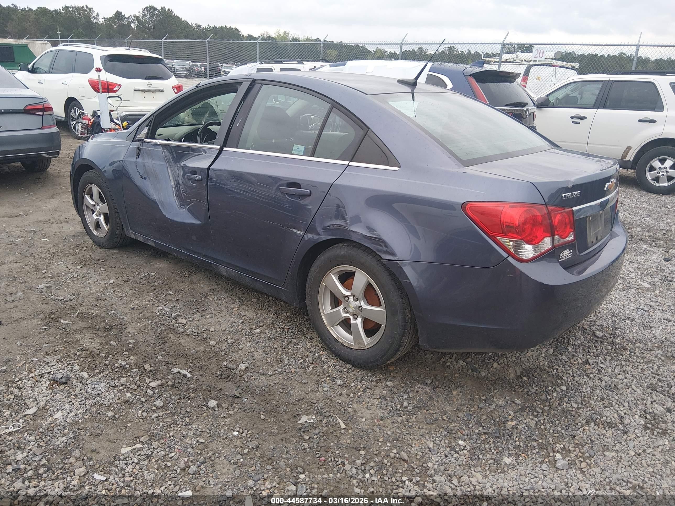 2014 Chevrolet Cruze 1lt Auto Dark Blue vin: 1G1PC5SB2E7164567