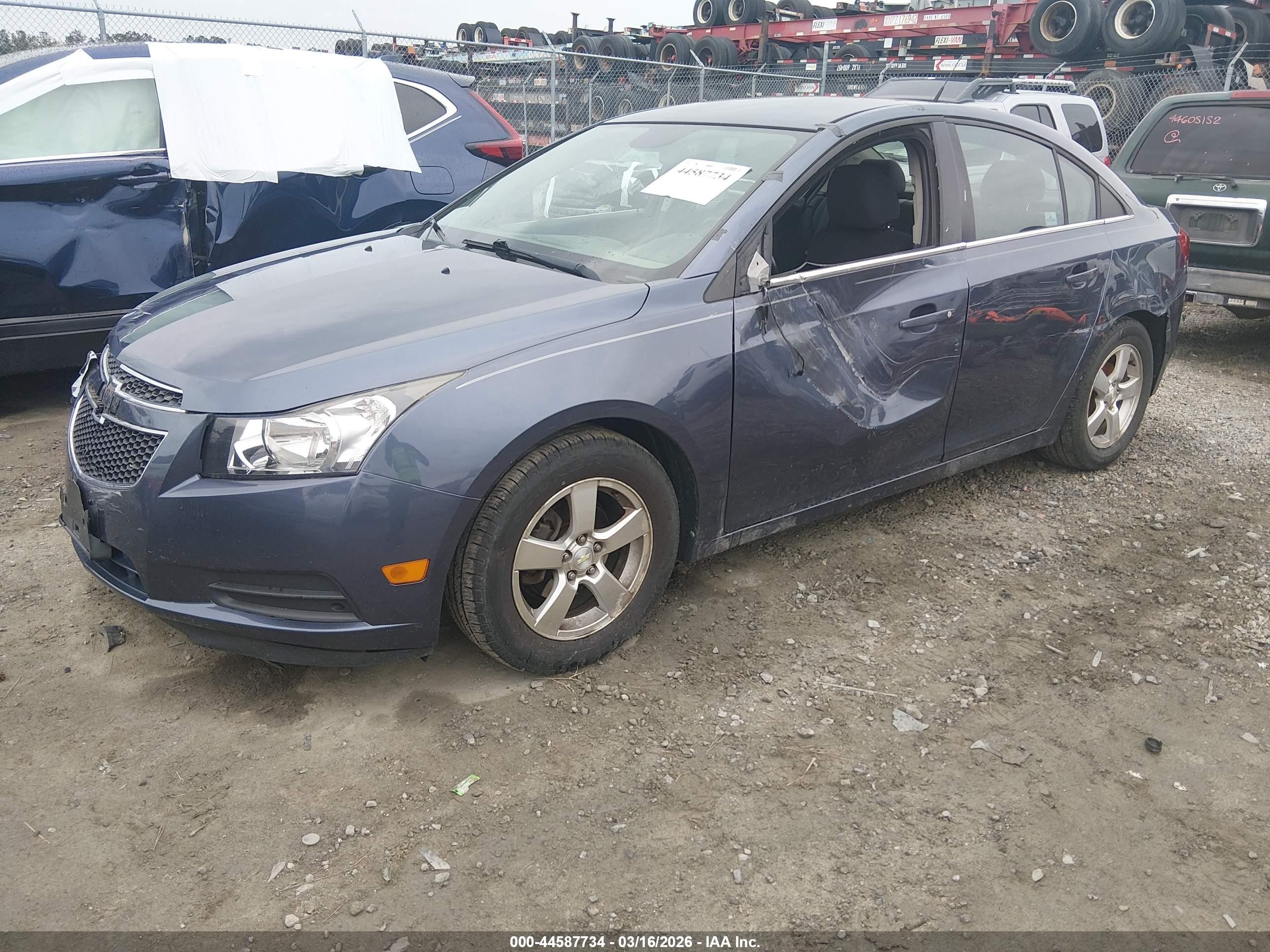 2014 Chevrolet Cruze 1lt Auto Dark Blue vin: 1G1PC5SB2E7164567