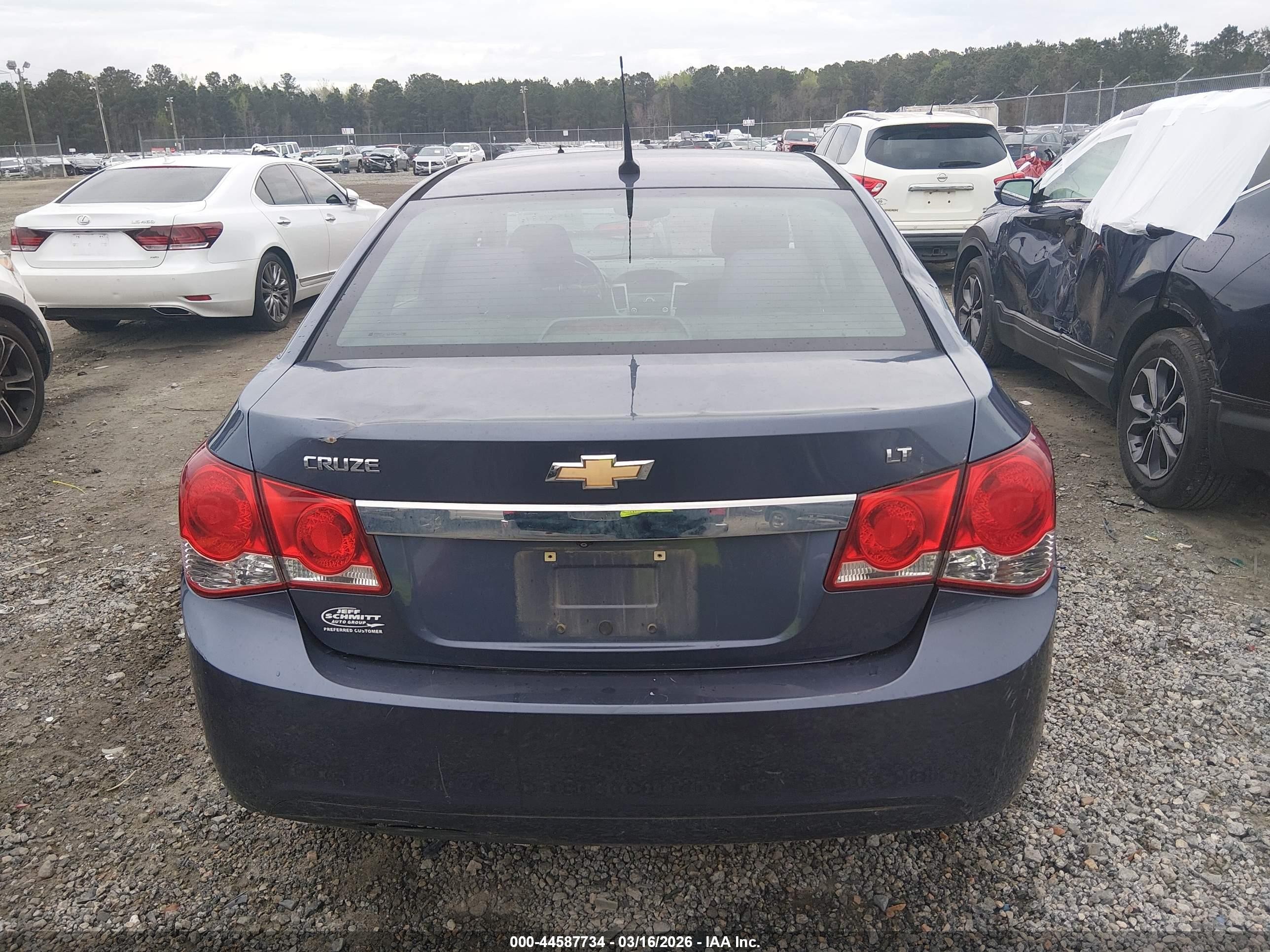 2014 Chevrolet Cruze 1lt Auto Dark Blue vin: 1G1PC5SB2E7164567