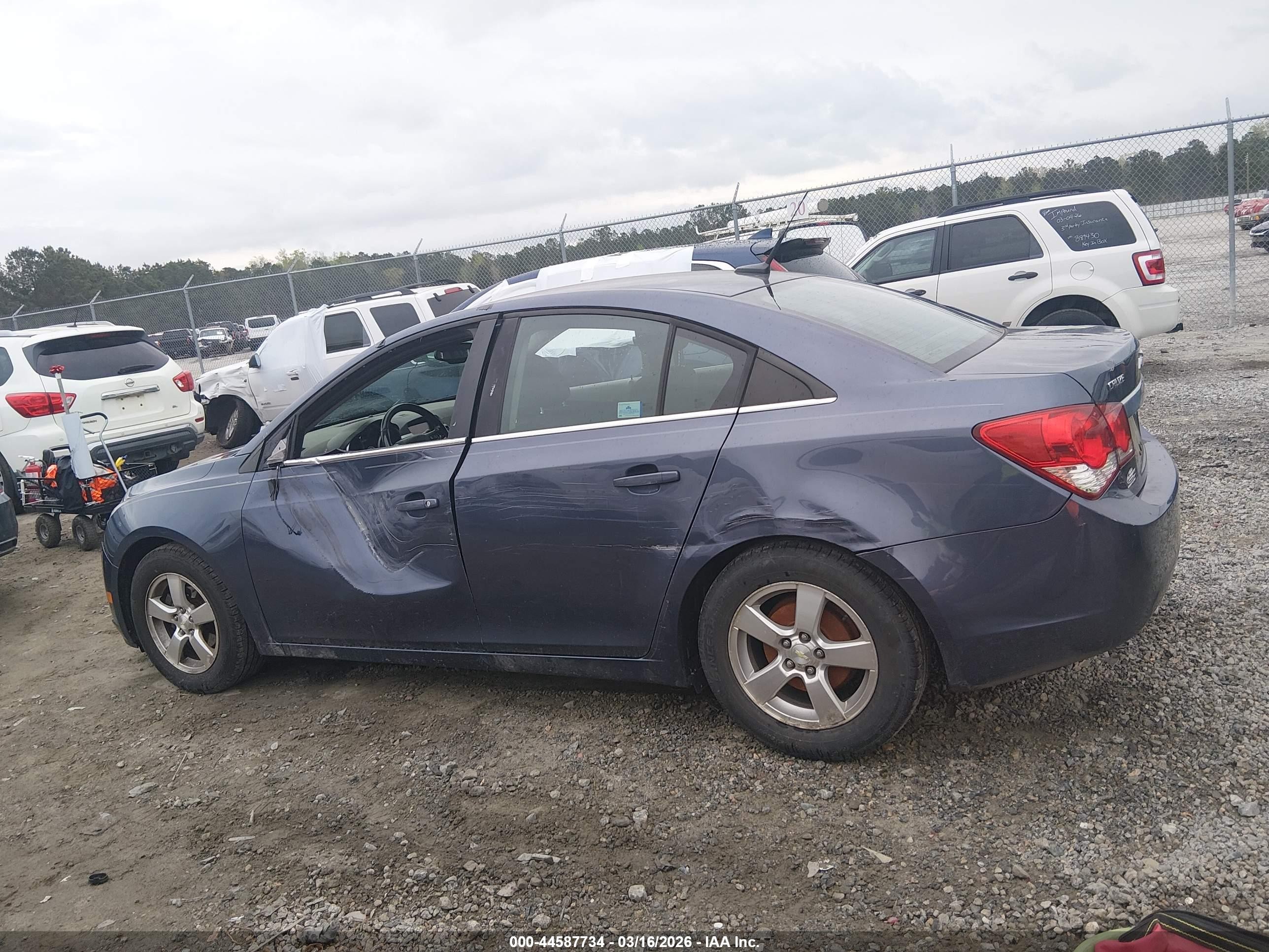 2014 Chevrolet Cruze 1lt Auto Dark Blue vin: 1G1PC5SB2E7164567