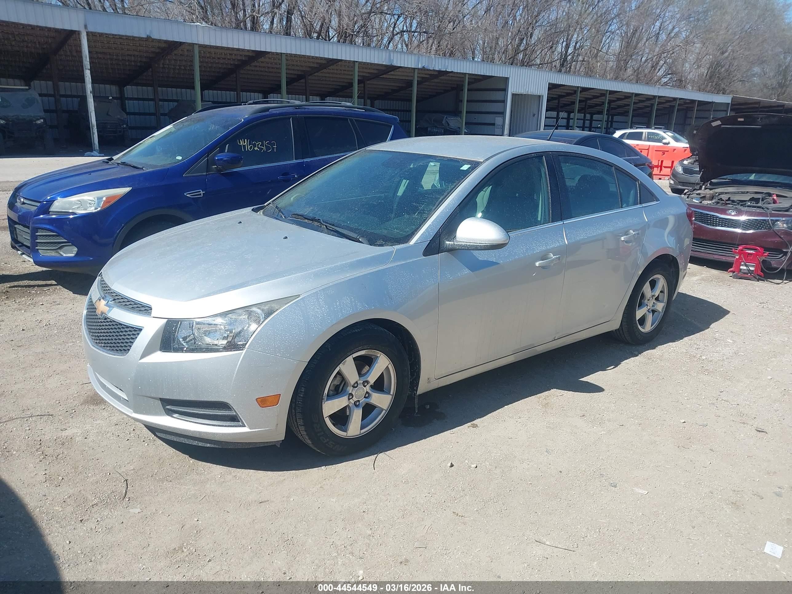 2014 Chevrolet Cruze 1lt Auto Silver vin: 1G1PC5SB2E7167324