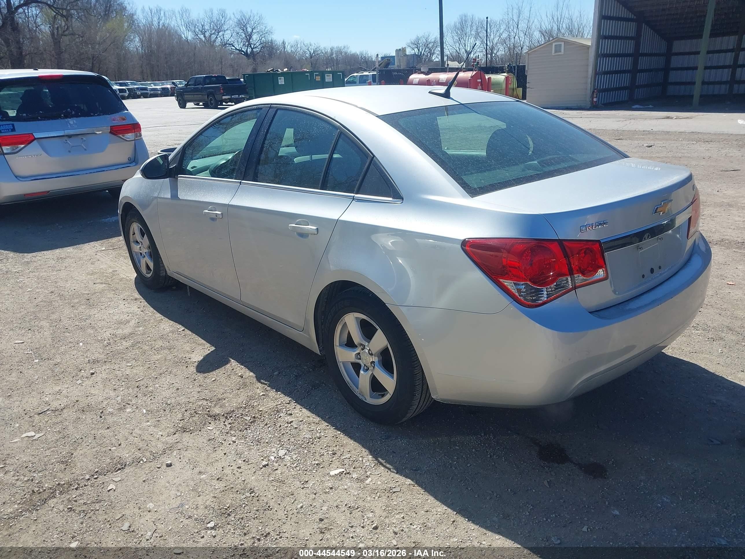 2014 Chevrolet Cruze 1lt Auto Silver vin: 1G1PC5SB2E7167324