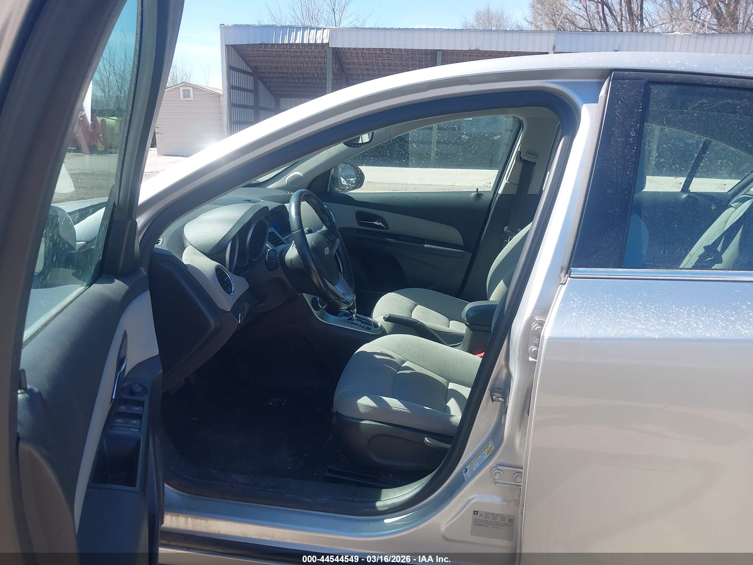 2014 Chevrolet Cruze 1lt Auto Silver vin: 1G1PC5SB2E7167324