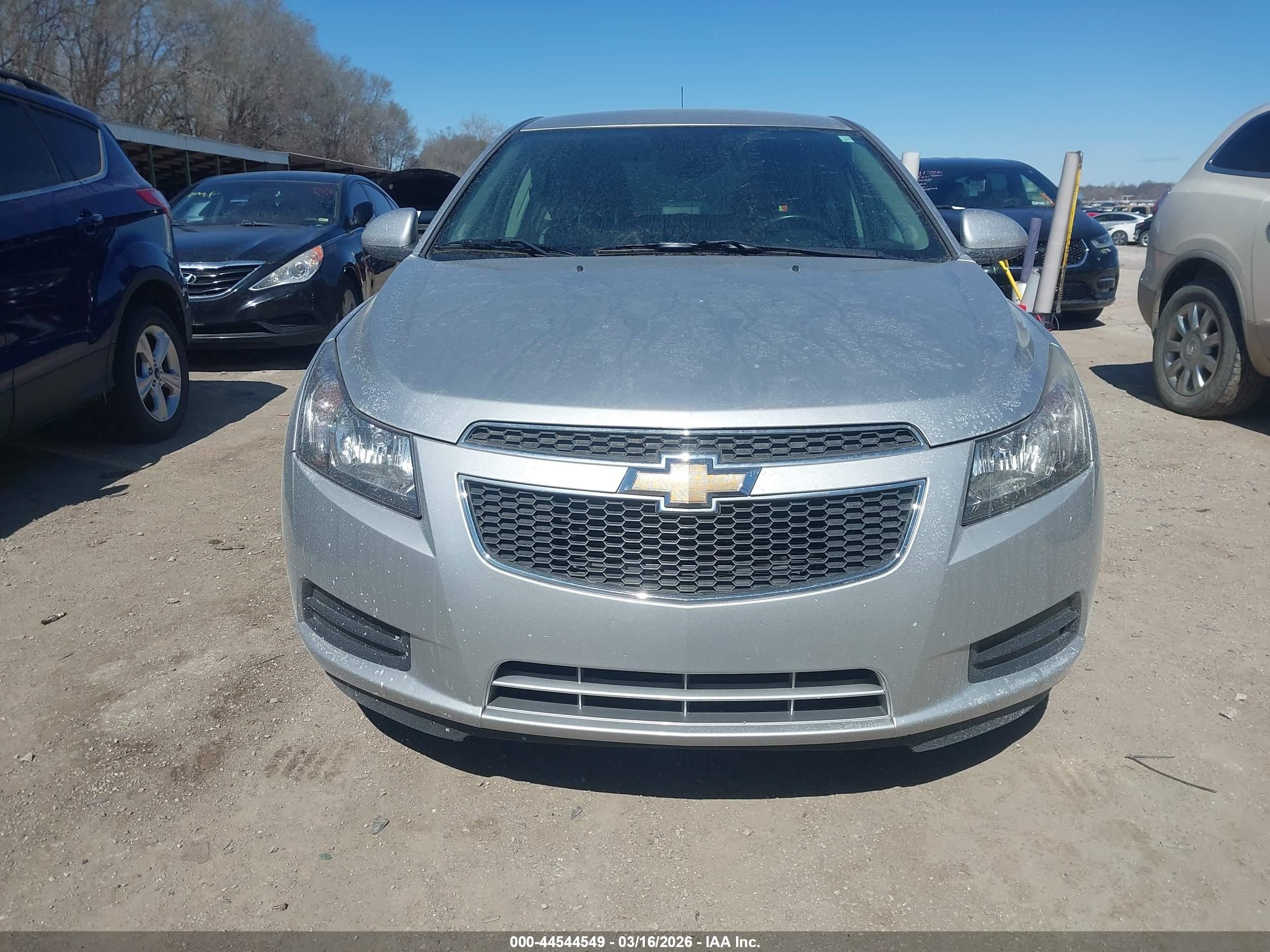 2014 Chevrolet Cruze 1lt Auto Silver vin: 1G1PC5SB2E7167324