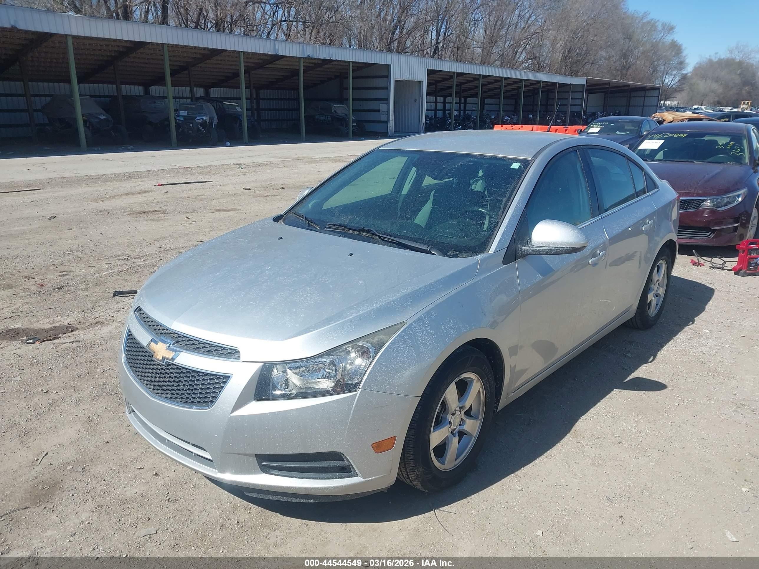 2014 Chevrolet Cruze 1lt Auto Silver vin: 1G1PC5SB2E7167324