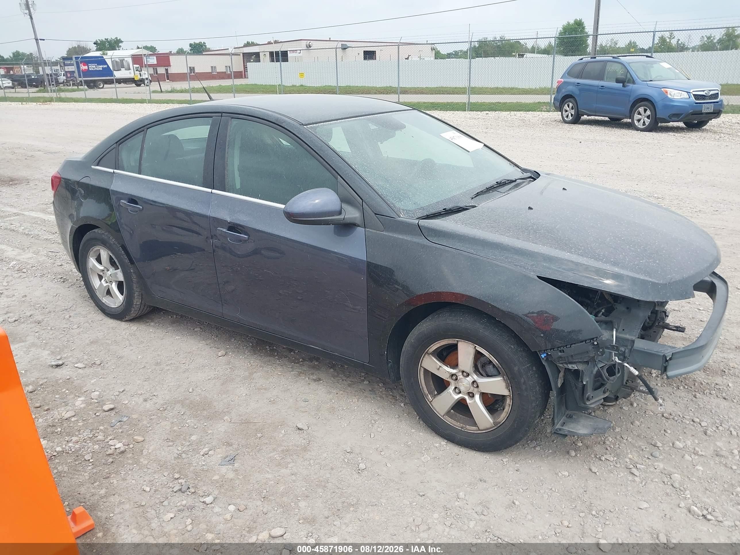 2014 Chevrolet Cruze 1lt Auto Black vin: 1G1PC5SB2E7171583