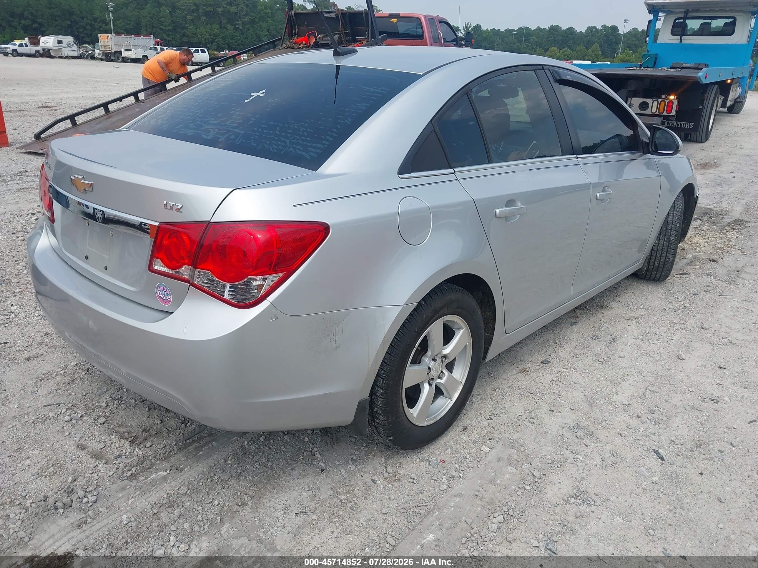 2014 Chevrolet Cruze 1lt Auto Gray vin: 1G1PC5SB2E7185211