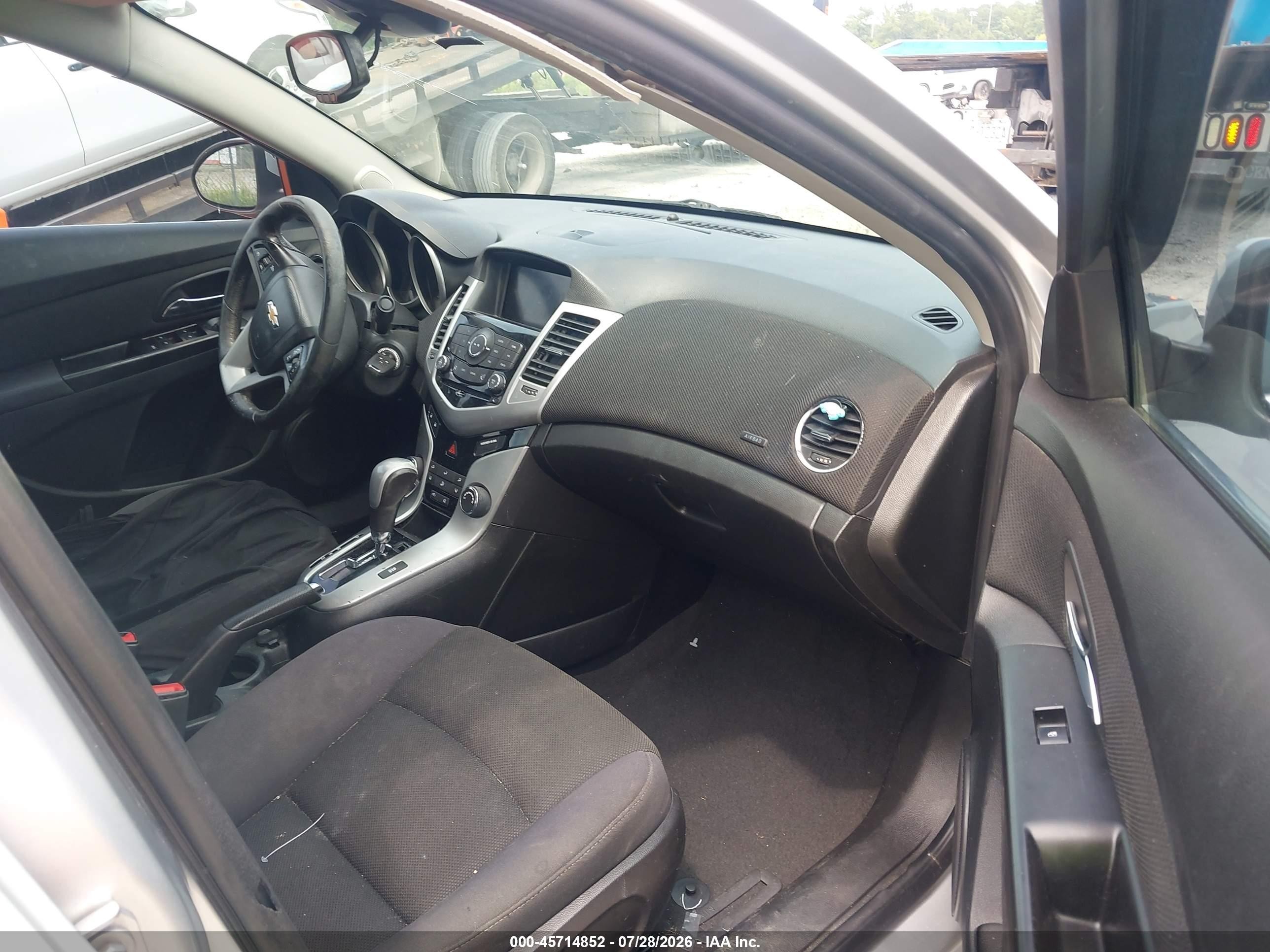 2014 Chevrolet Cruze 1lt Auto Gray vin: 1G1PC5SB2E7185211