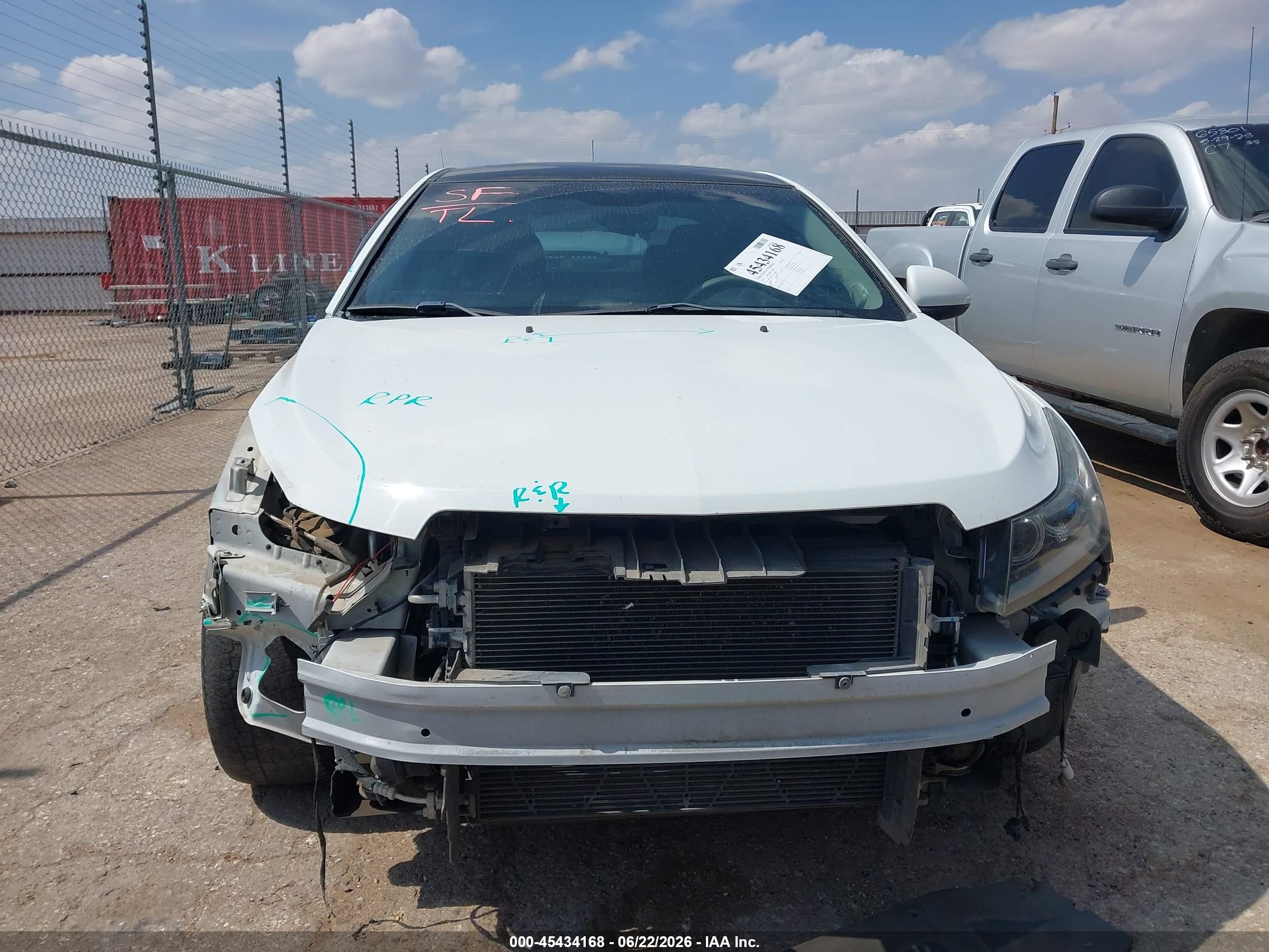 2014 Chevrolet Cruze 1lt Auto White vin: 1G1PC5SB2E7246962