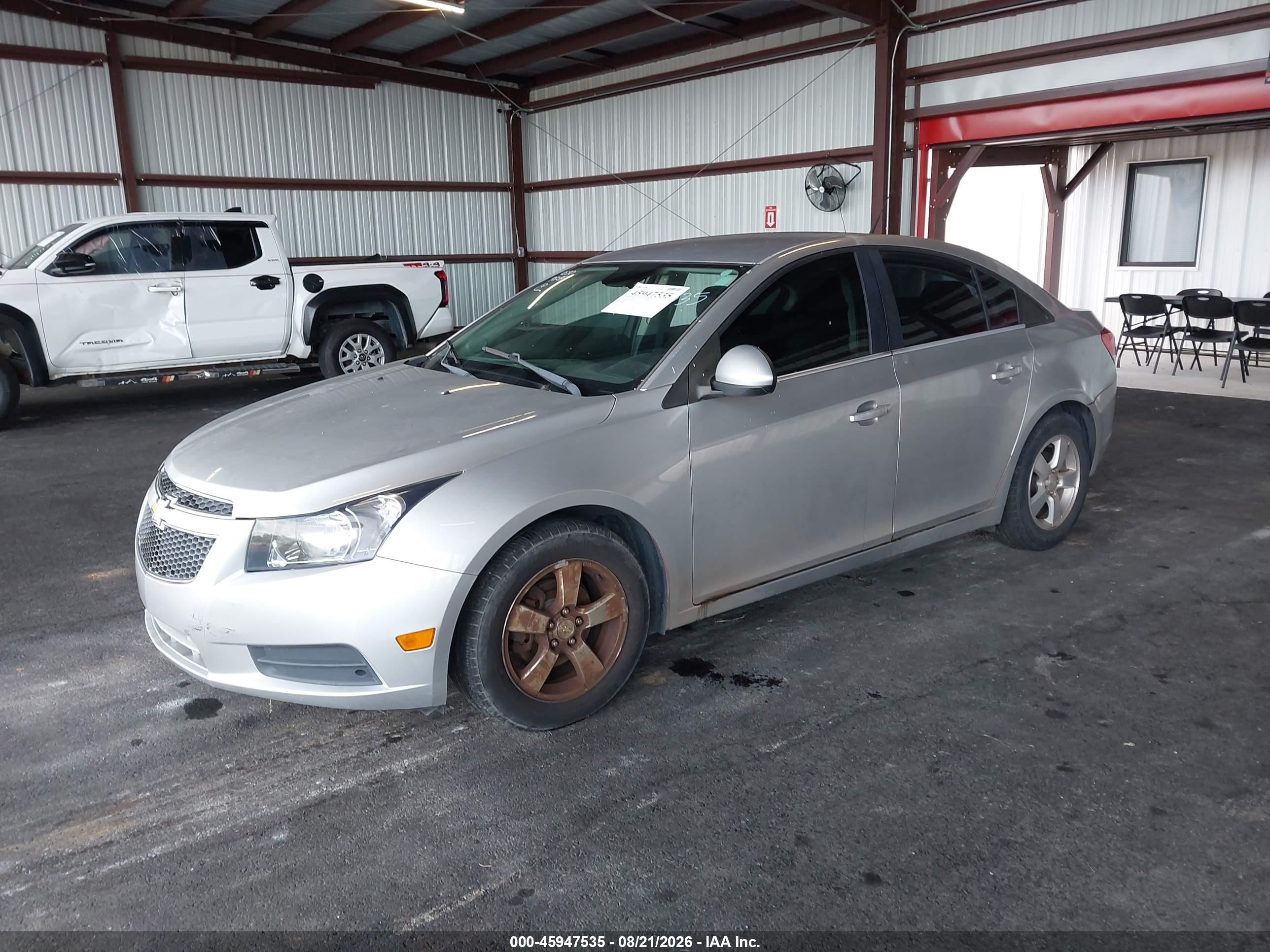 2014 Chevrolet Cruze 1lt Auto Silver vin: 1G1PC5SB2E7324771