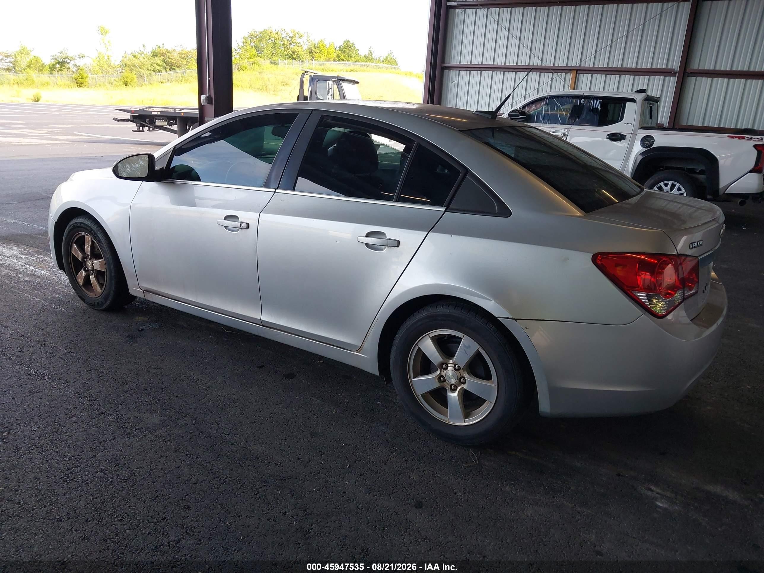 2014 Chevrolet Cruze 1lt Auto Silver vin: 1G1PC5SB2E7324771