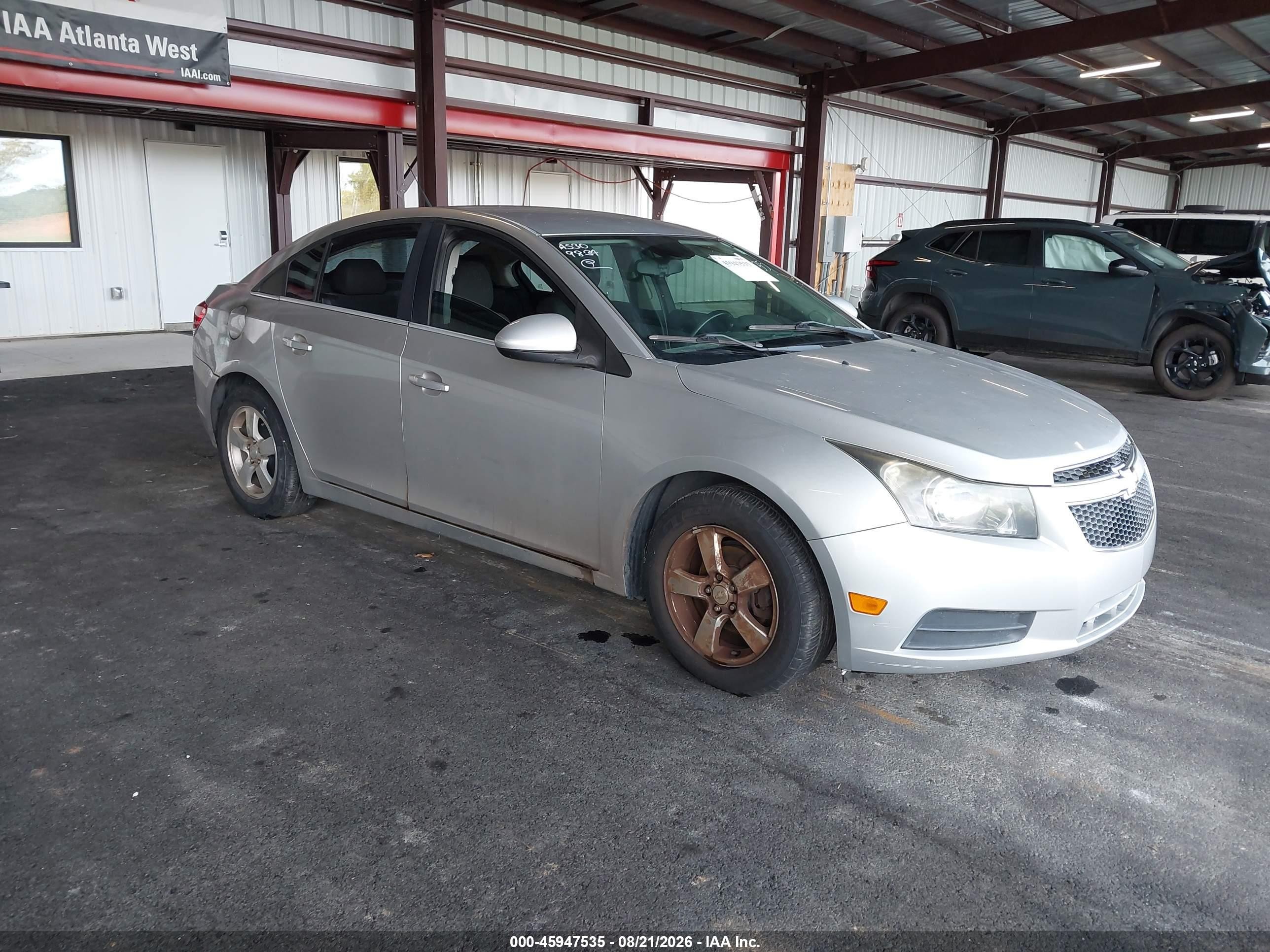 2014 Chevrolet Cruze 1lt Auto Silver vin: 1G1PC5SB2E7324771