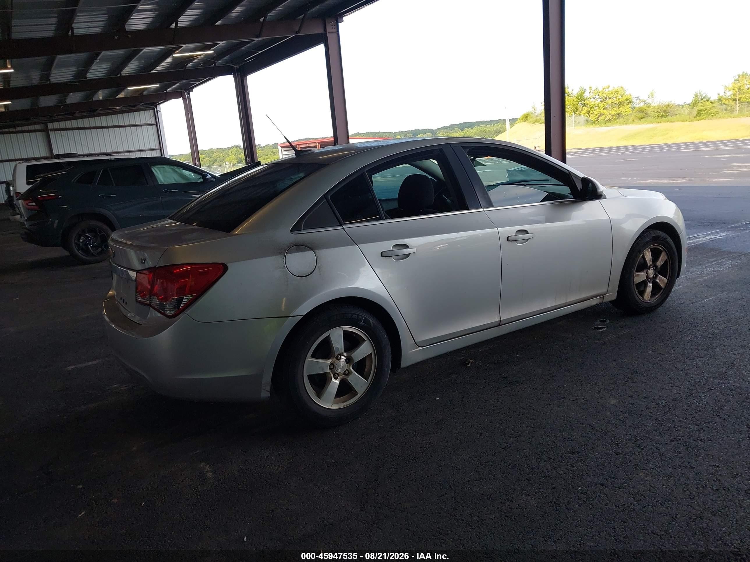 2014 Chevrolet Cruze 1lt Auto Silver vin: 1G1PC5SB2E7324771